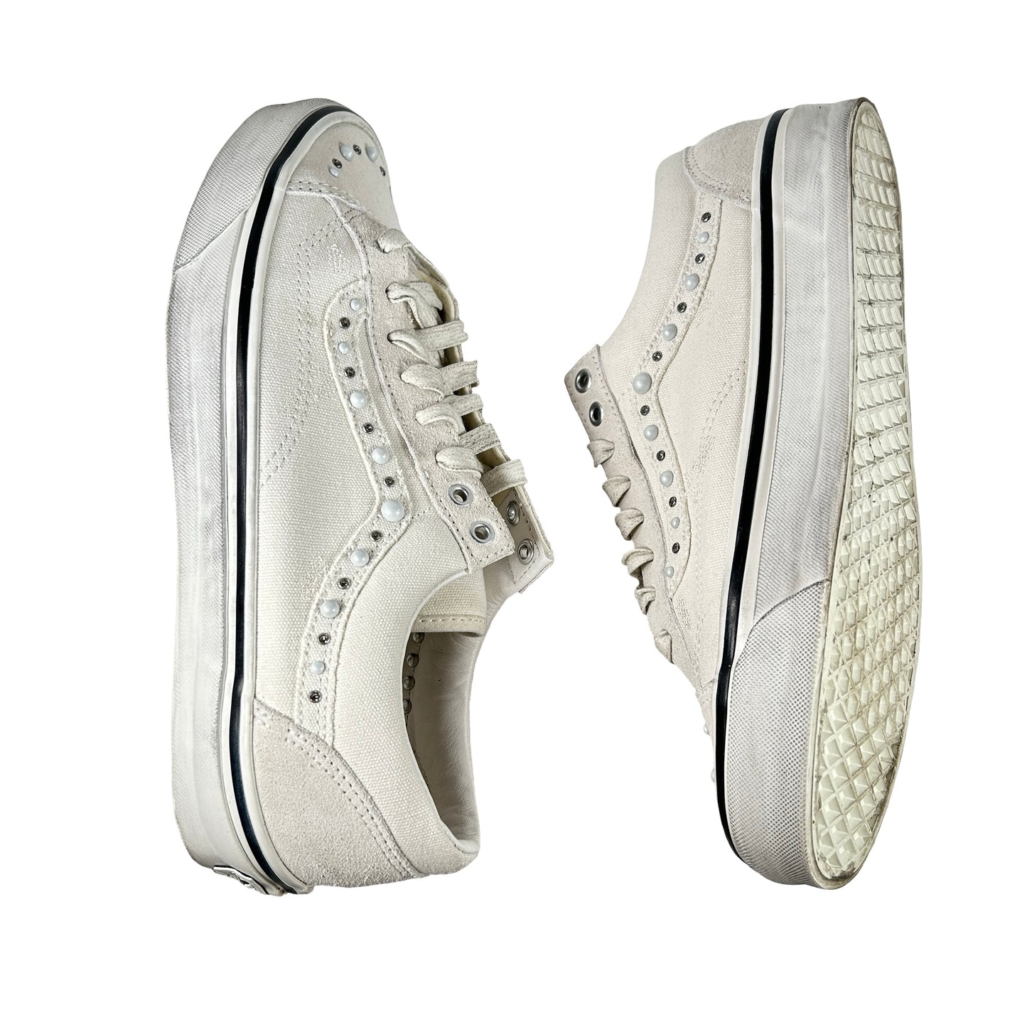 VN000E8VCCZ Vans OTW Old Skool 36 Pearlized Pack Marshmallow [USED] - 10 M (Used)