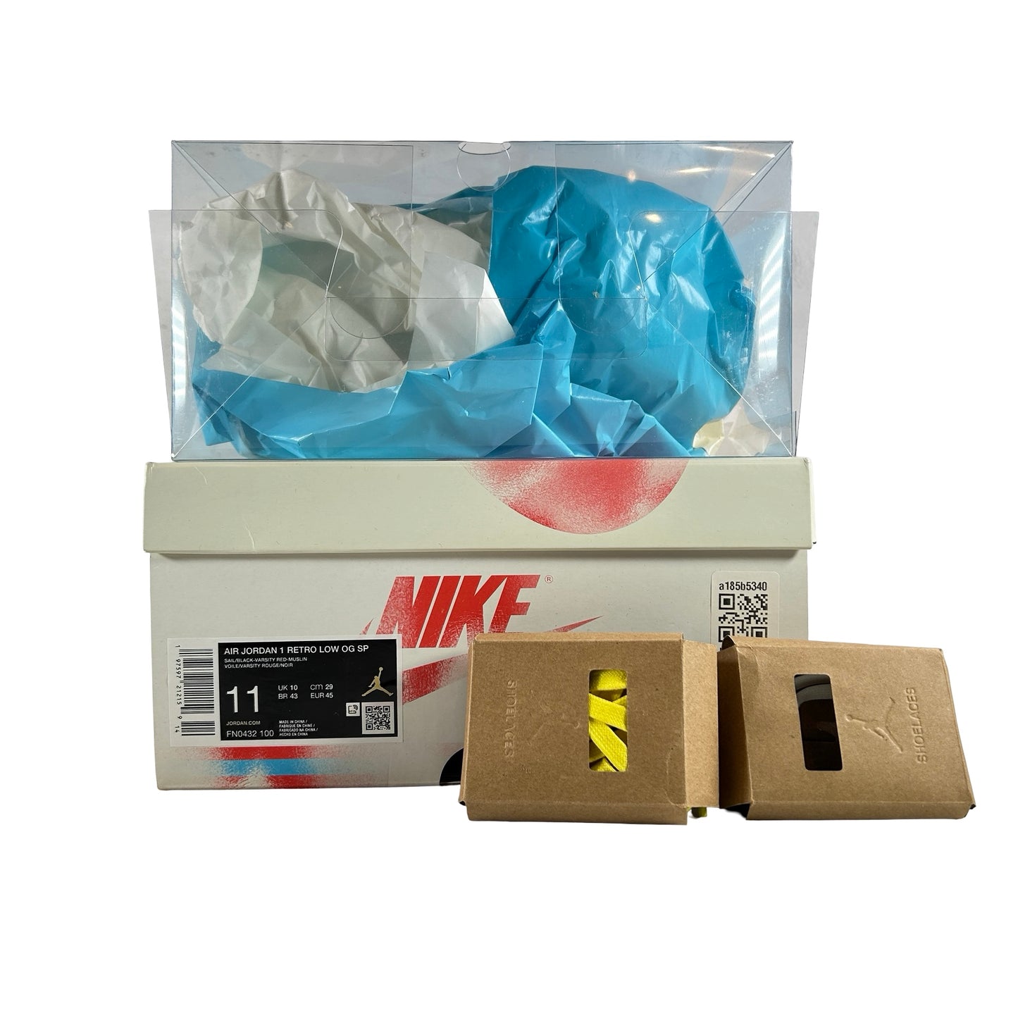 FN0432 100 Jordan 1 Retro Low OG Trophy Room Away [USED] - 11 M (Used)