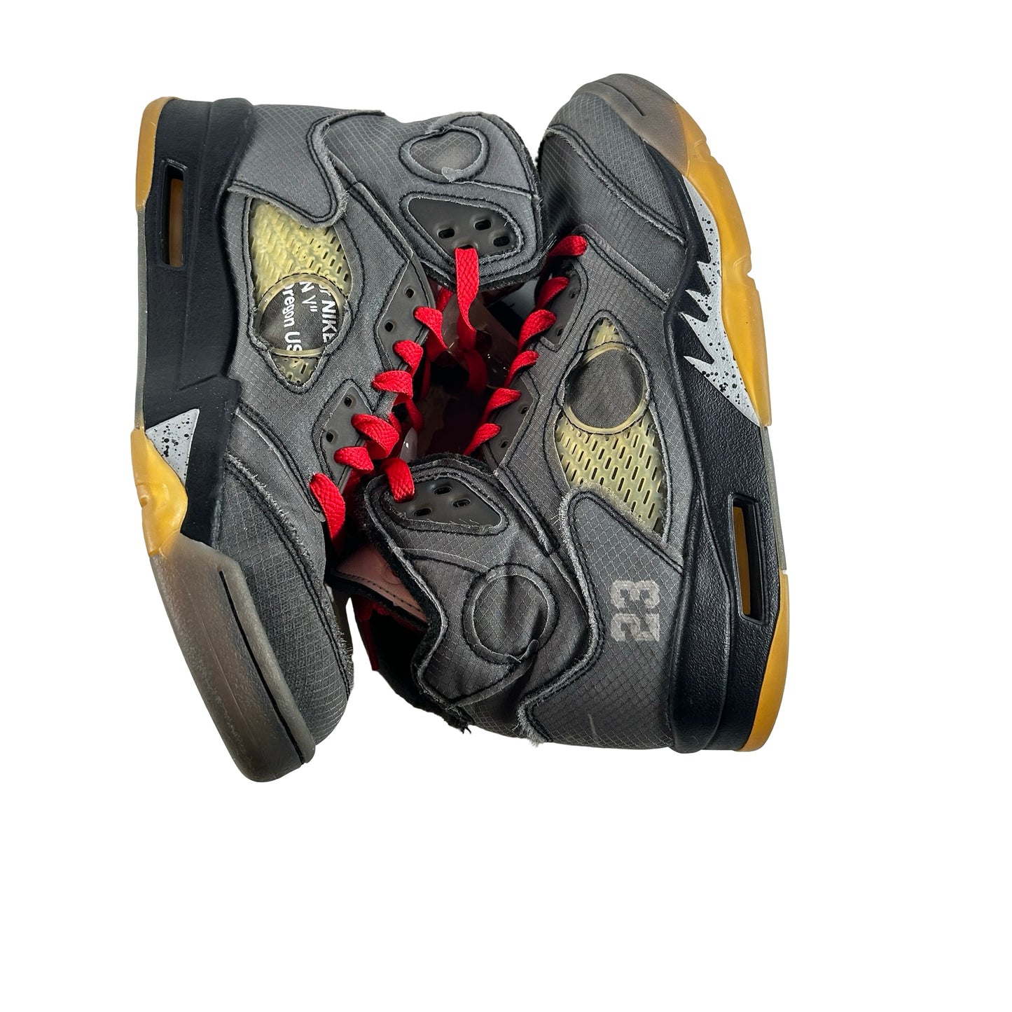 CT8480 001 Jordan 5 Off-White Black [USED] - 7.5 M (Used4)