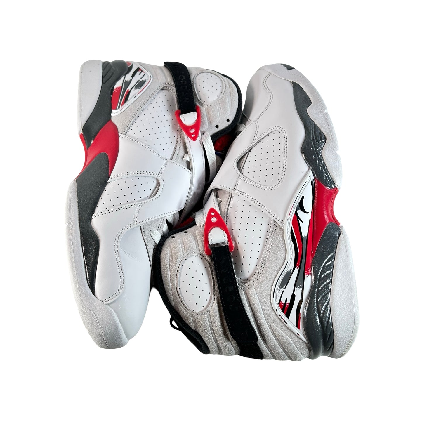 305381 100 Jordan 8 Retro White True Red (2025) [USED] - 9.5 M (Used2)