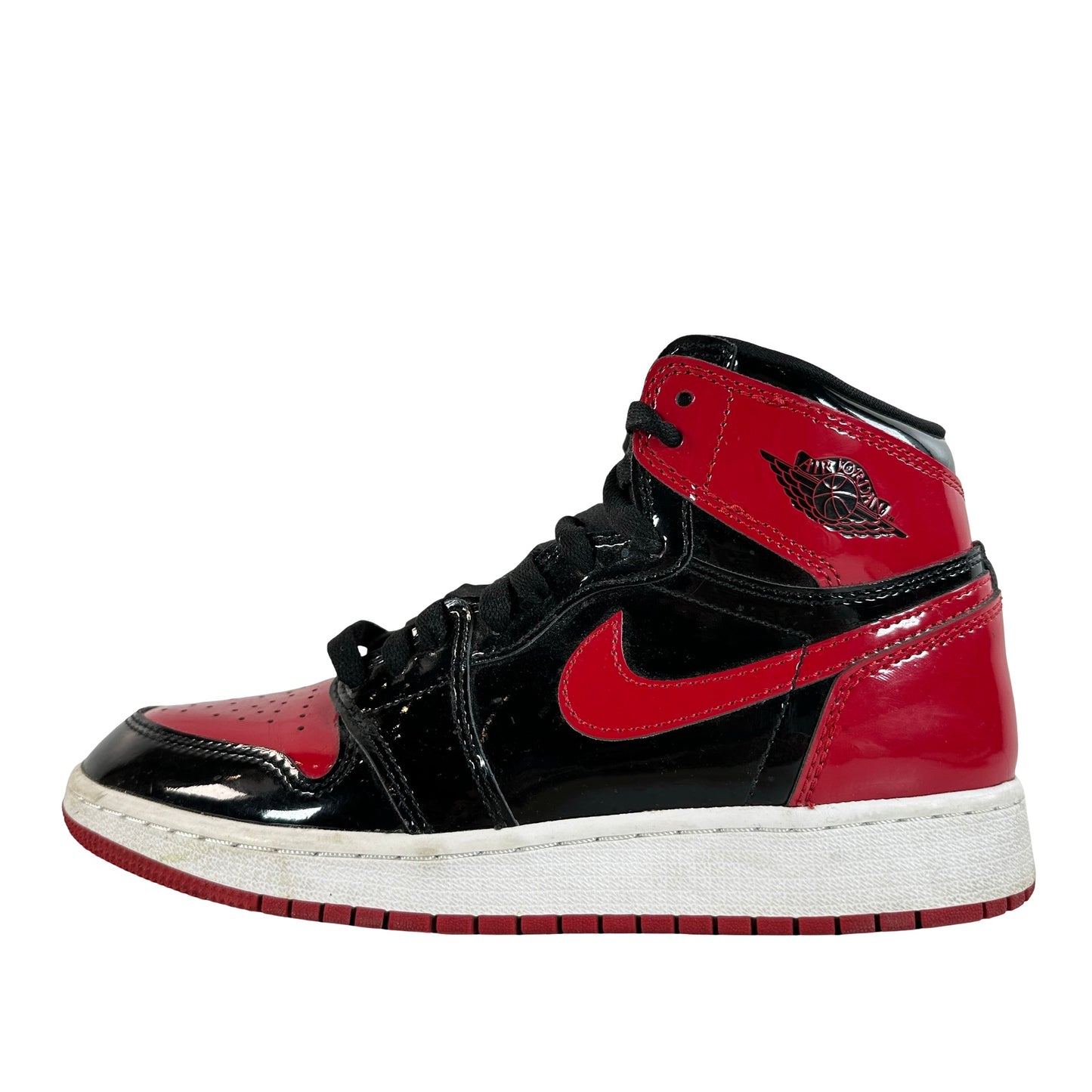 575441 063 Jordan 1 Retro High OG Patent Bred (GS) [USED] - 5.5 Y (Used) (No Box)