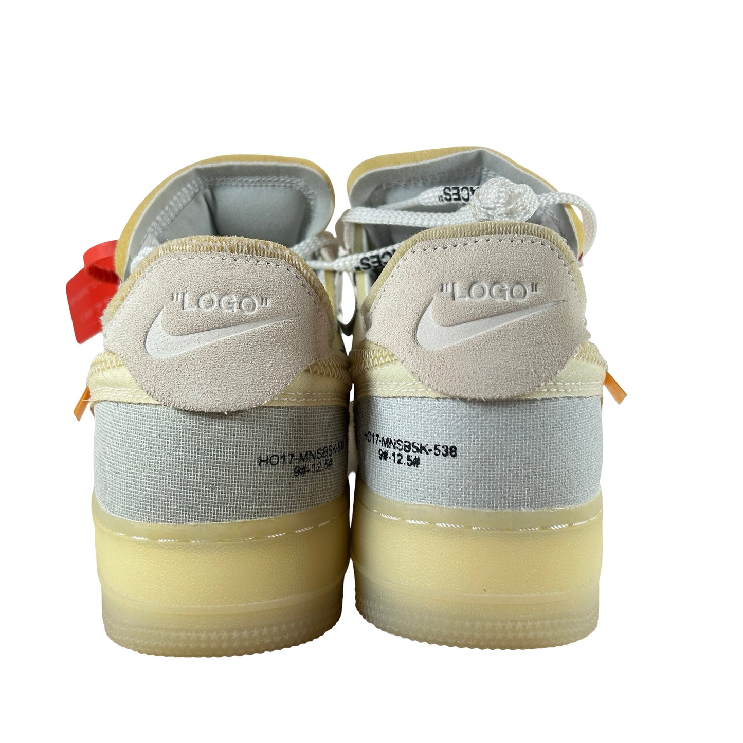 AO4606 100 Nike Air Force 1 Low Off-White - 10 M (Yellowing)