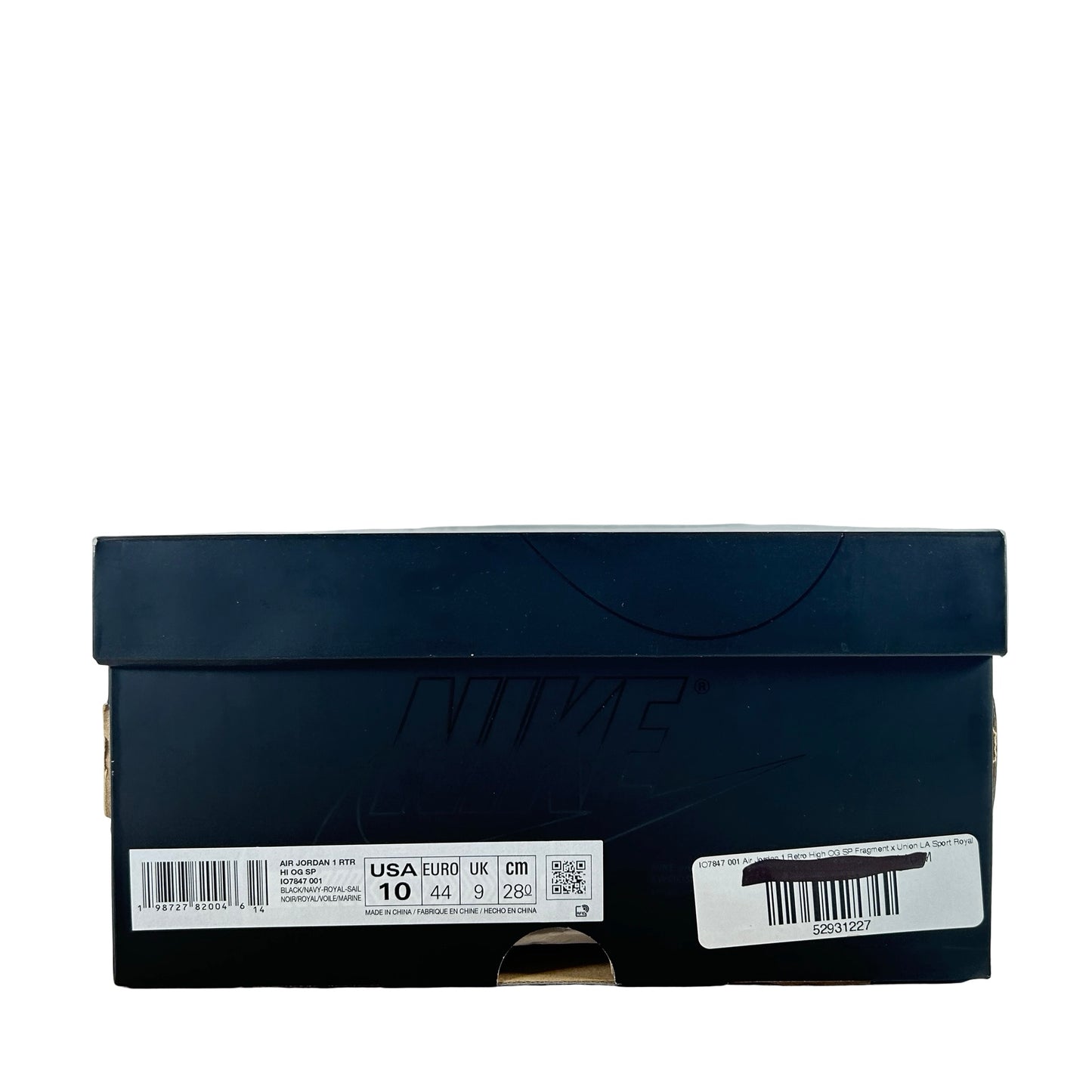 IO7847 001 Jordan 1 Retro High OG SP Fragment x Union LA Sport Royal [USED] - 10 M (Used)
