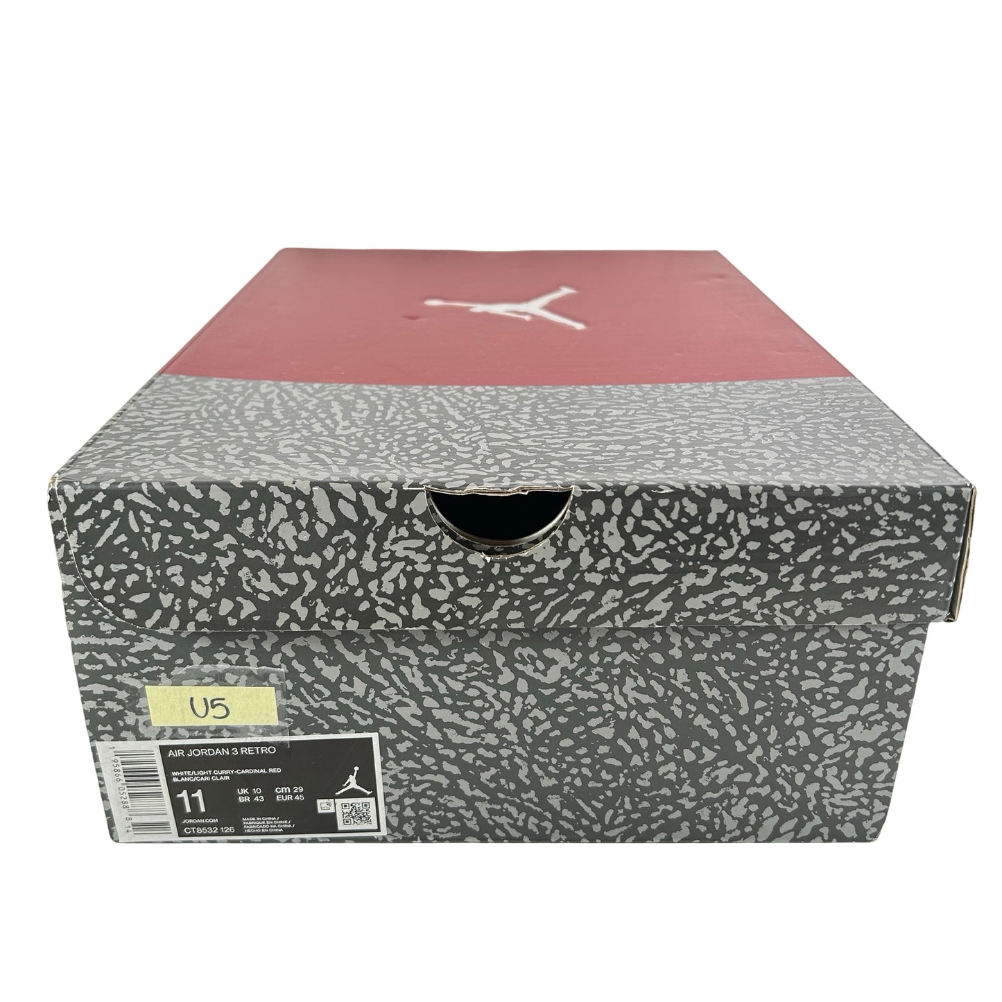 CT8532 126 Jordan 3 Retro Cardinal Red [USED] - 11 M (Used5)