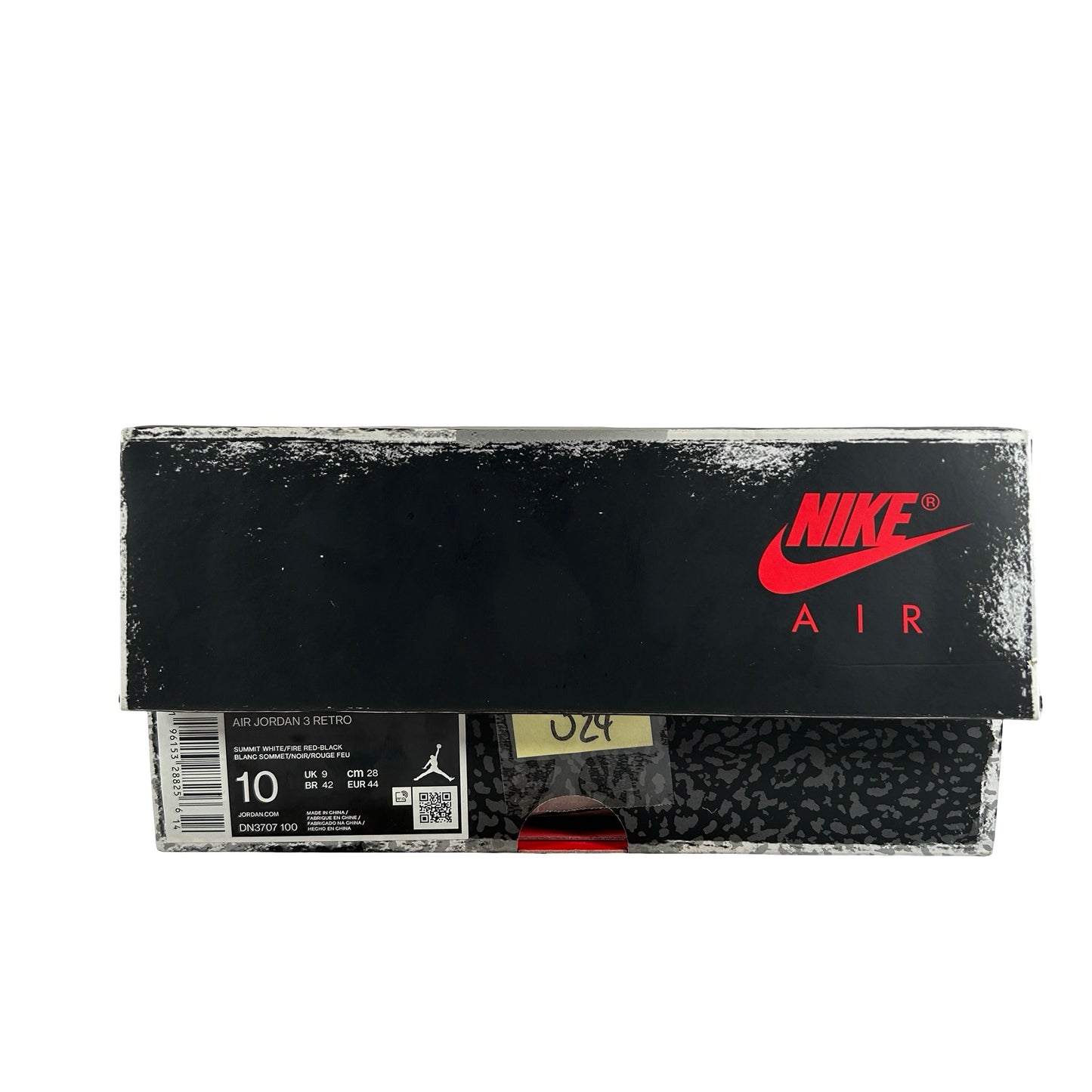 DN3707 100 Jordan 3 Retro White Cement Reimagined [USED] - 10 M (Used24)