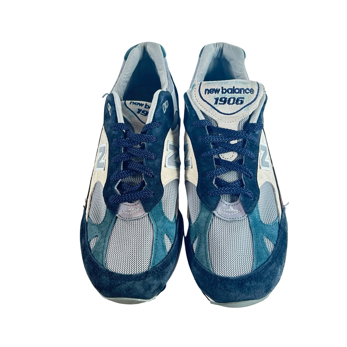 M9915SP New Balance 991.5 Made in England Beige Brown Navy [USED] - 10.5 M (Used) (No Box)