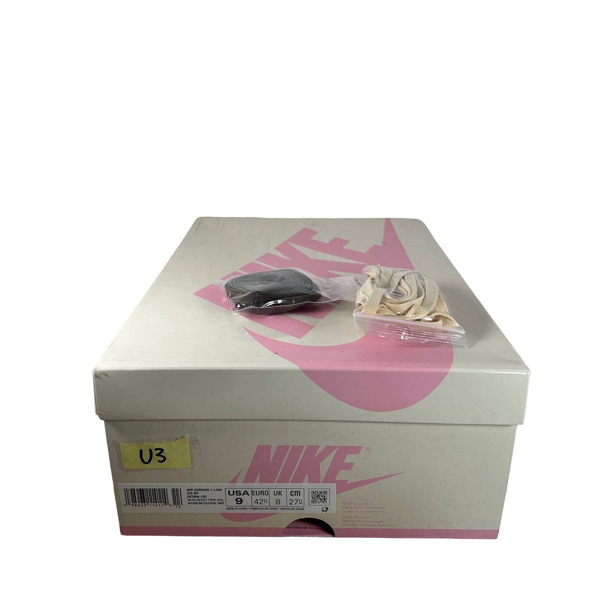 IQ7604 100 Jordan 1 Retro Low OG SP Travis Scott Shy Pink [USED] - 9 M (Used3)