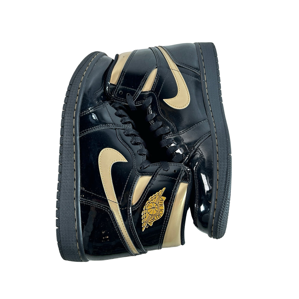 555088 032 Jordan 1 Black/Gold [USED] - 9 M (Used2)