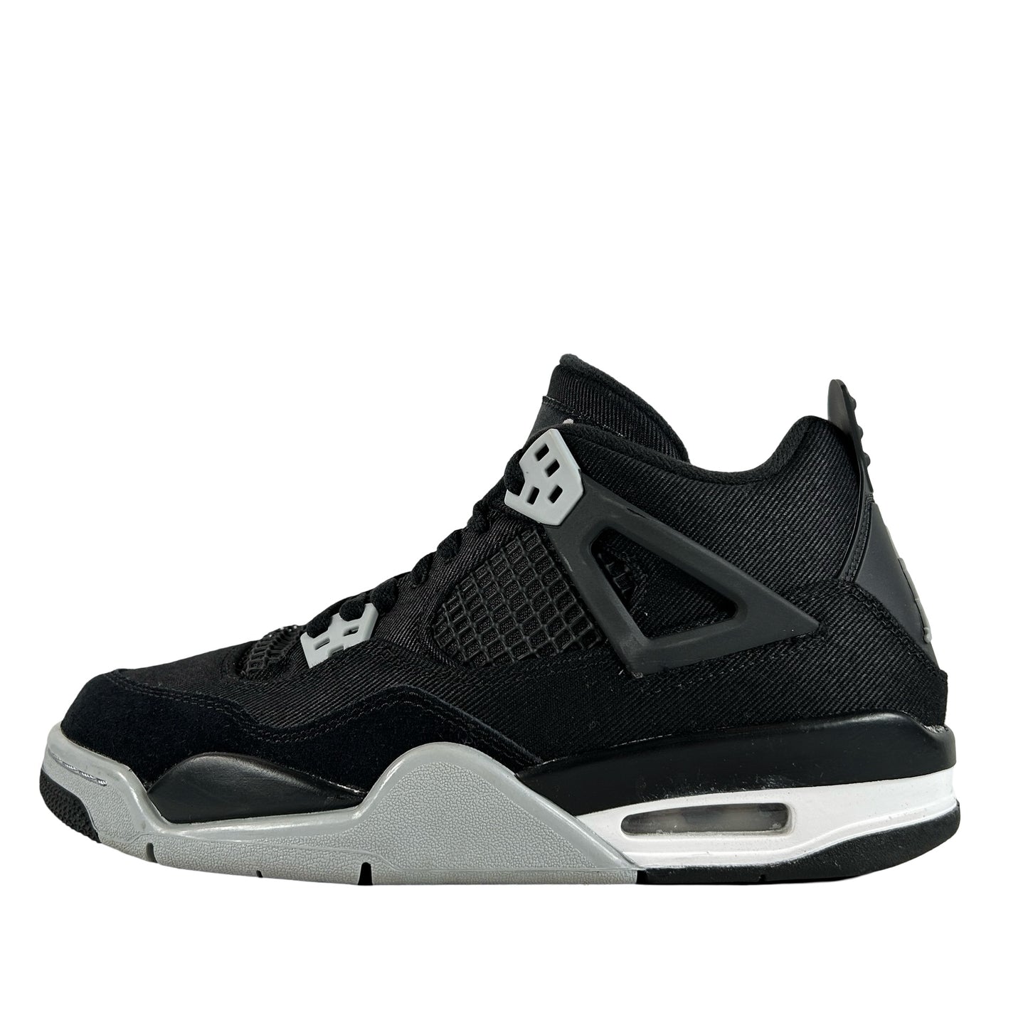 DV0553 006 Jordan 4 Retro Black Canvas GS [USED] - 7 Y (Used) (Replace Box)