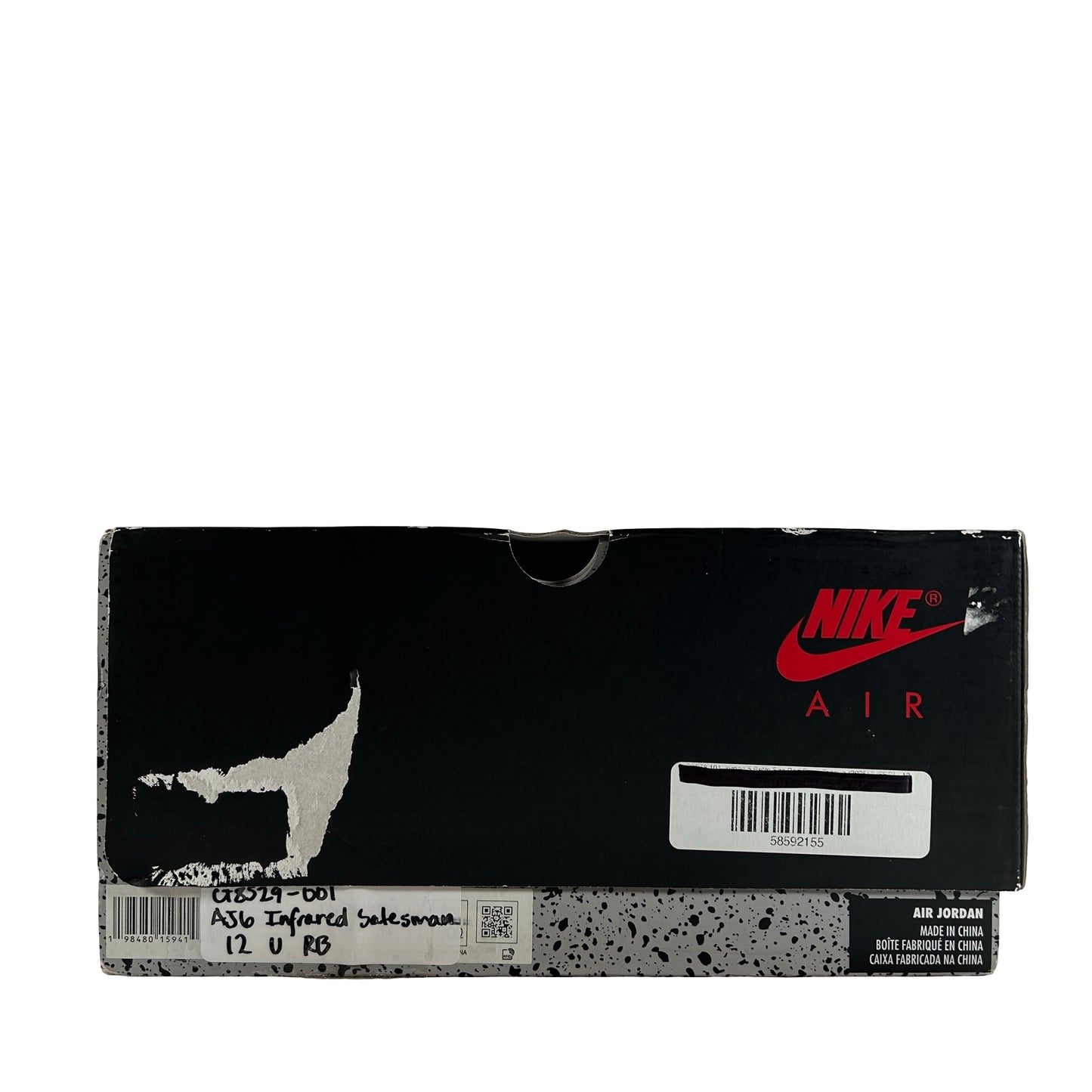 CT8529 001 Air Jordan 6 Retro Reverse Infrared Salesman (2026) [USED] - 12 M (Used) (Replace Box)
