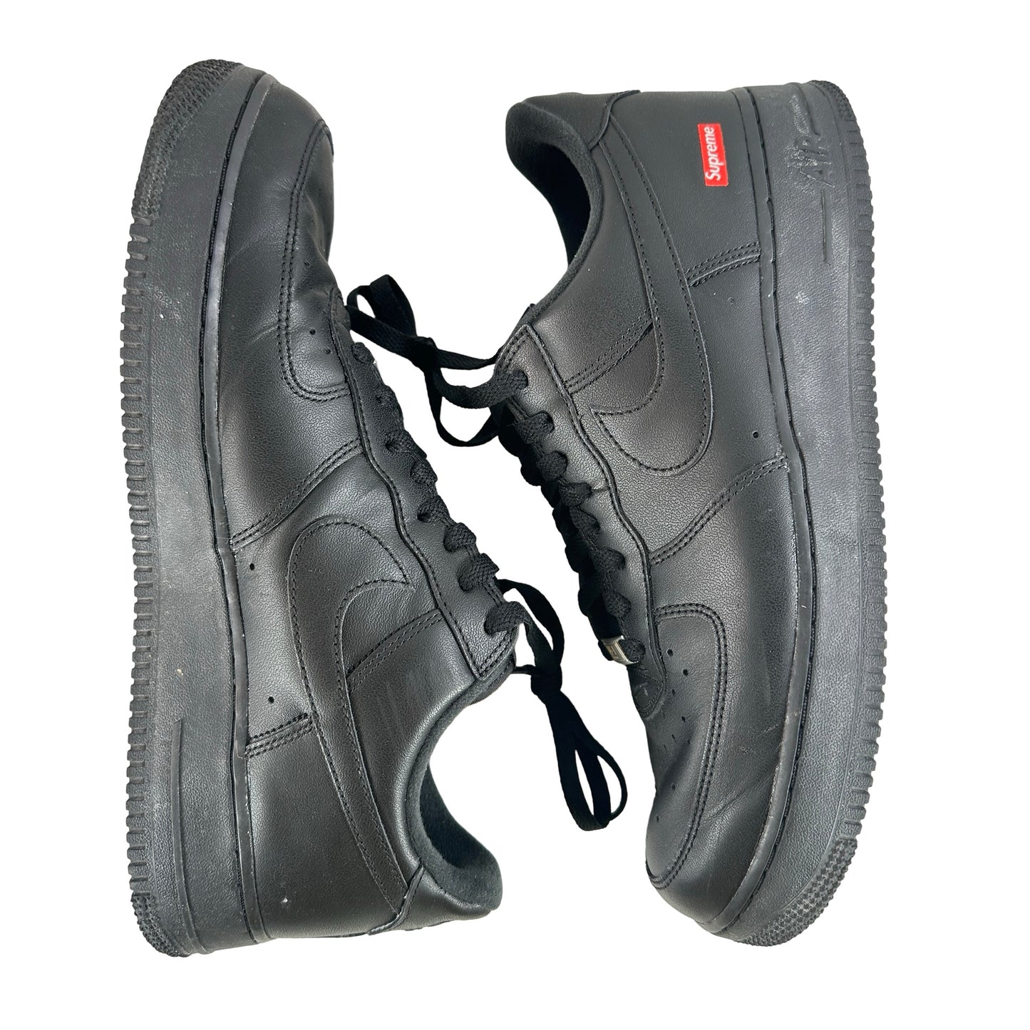 CU9225 001 Air Force 1 Low Supreme Black [USED] - 11 M (Used)