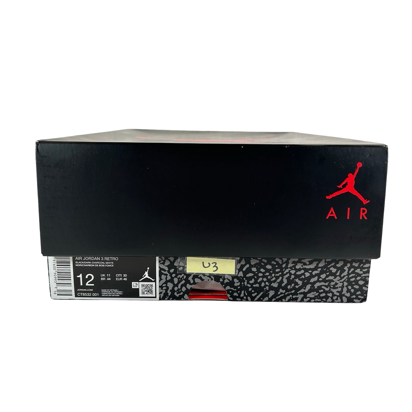 CT8532 001 Jordan 3 Retro Black Cat (2025) [USED] - 12 M (Used3)