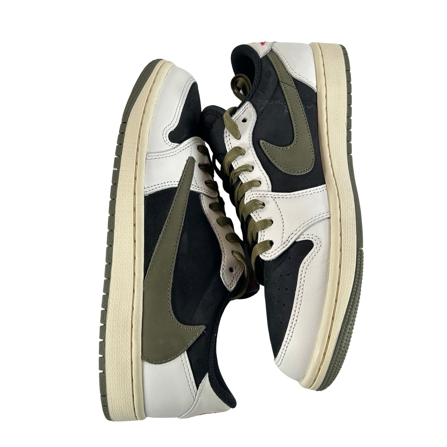 DZ4137 106 Jordan 1 Retro Low OG SP Travis Scott Olive (W) [USED] - 9.5 W (Used)