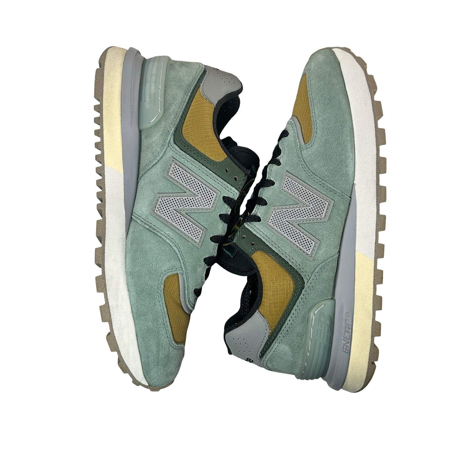 U574LGTN New Balance 574 Legacy Stone Island Light Green [USED] - 8 M (Used)