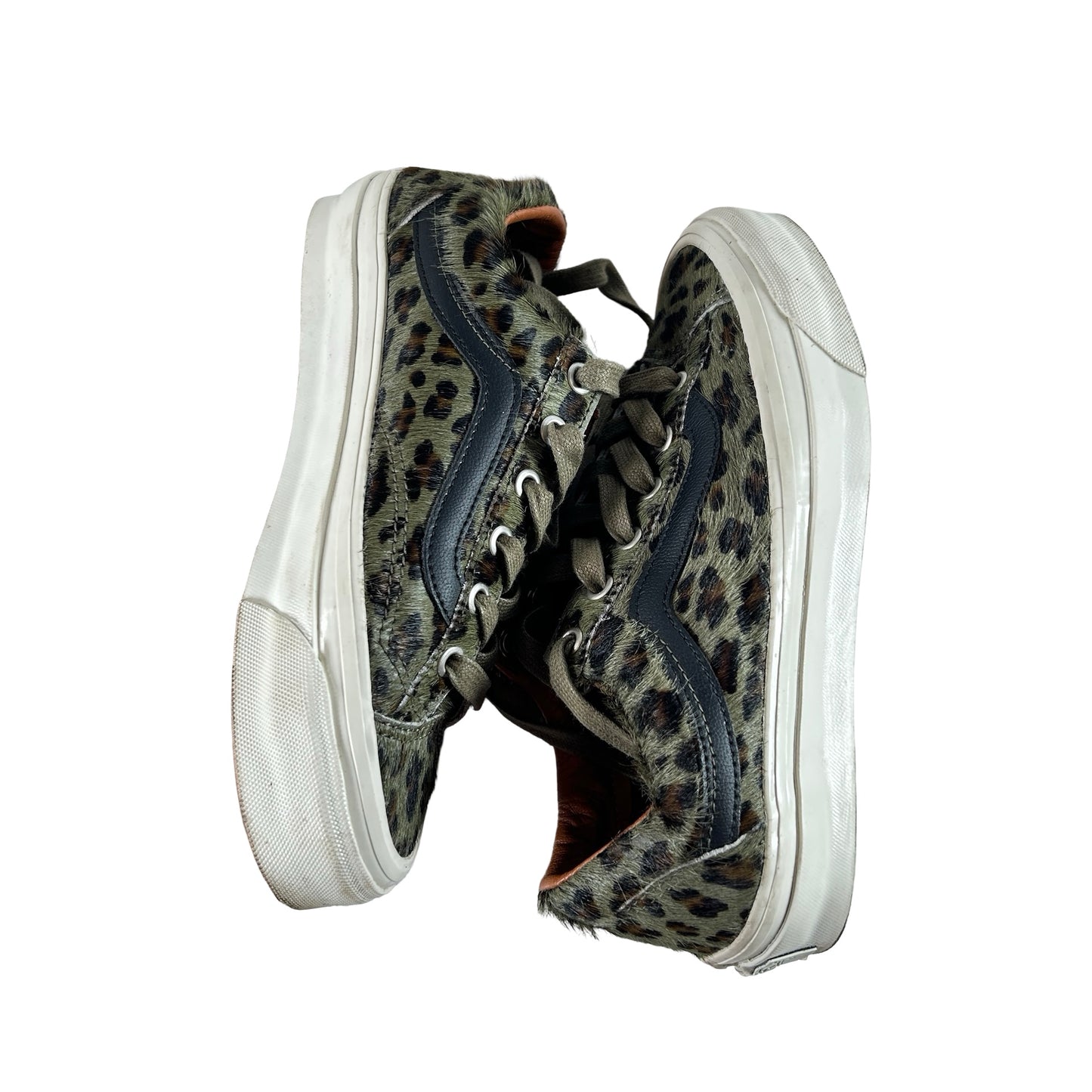 VN000EHDOLV Vans Premium Old Skool 36 Pony Cheetah Olive [USED] - 4.5 M (Used) (No Box)