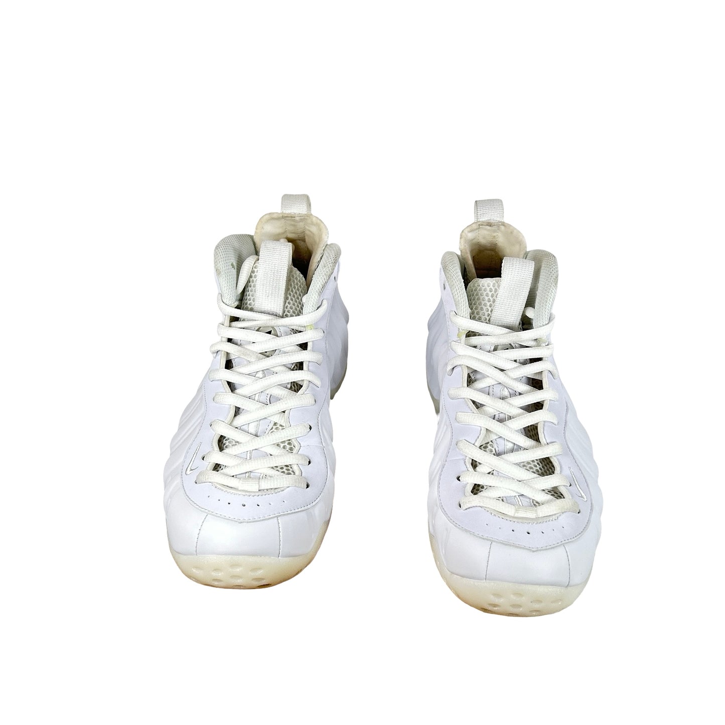 HJ5195 100 Nike Air Foamposite One Triple White [USED] - 10.5 M (Used)