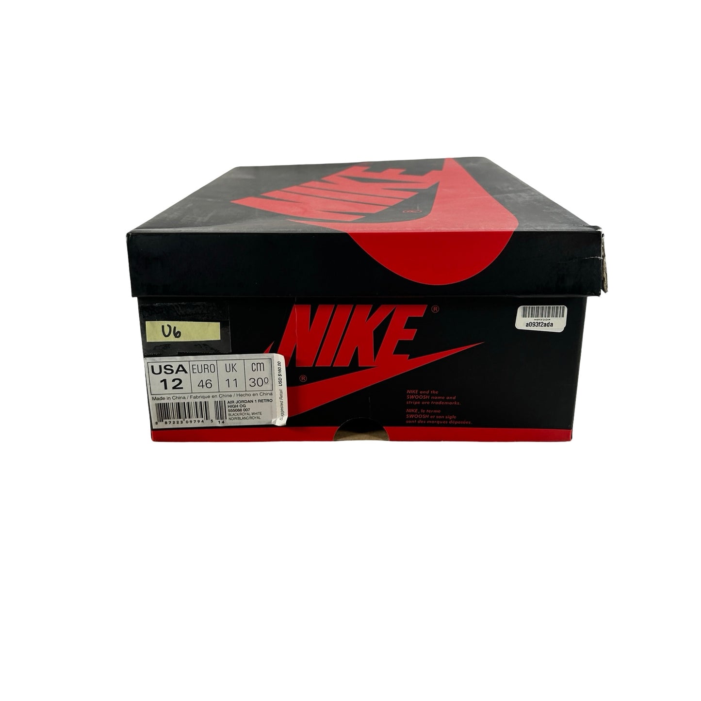 555088 007 Jordan 1 Royal (2017) [USED] - 12 M (Used6)