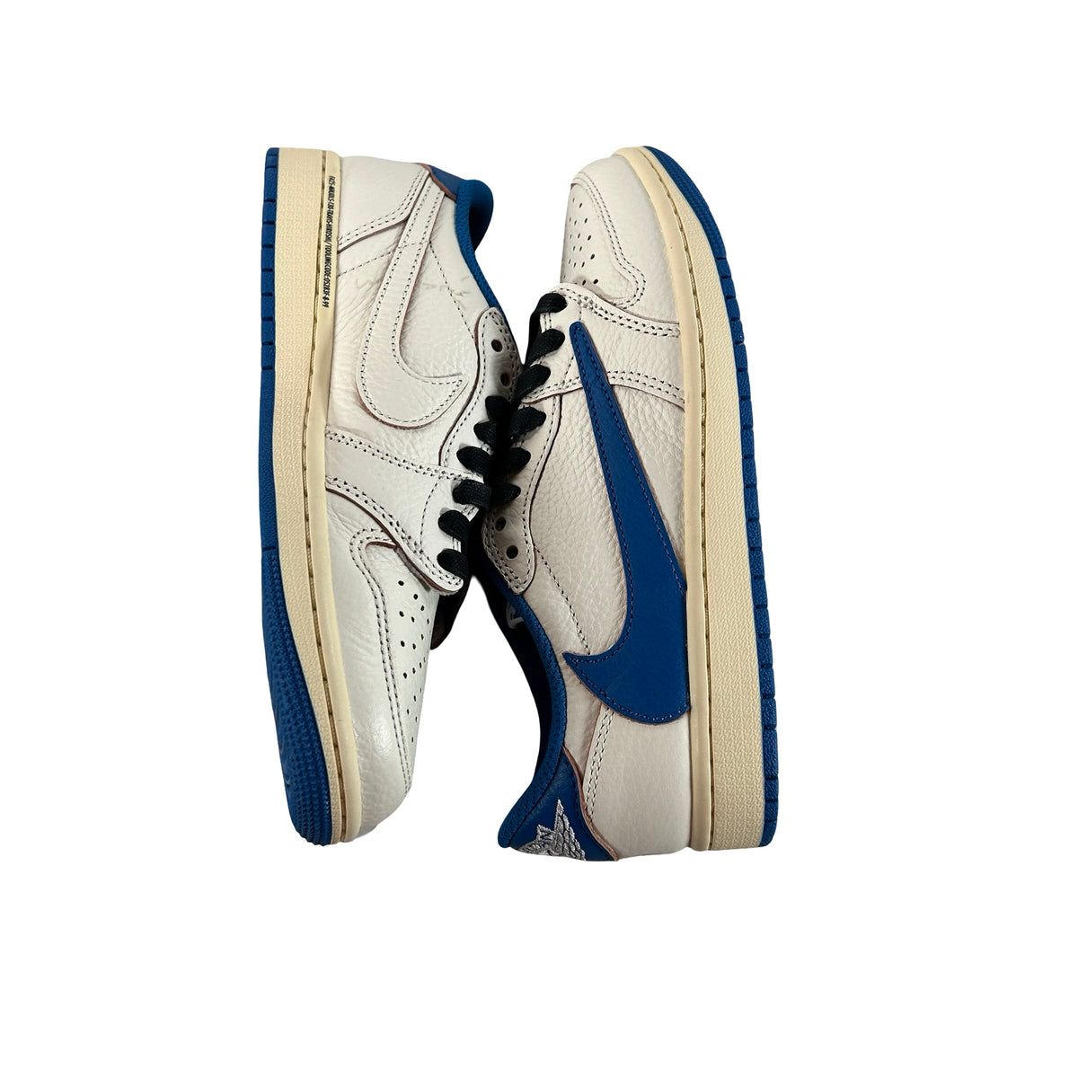 DM7866 104 Jordan 1 Retro Low OG SP Fragment x Travis Scott Sail Military Blue [USED] - 5.5 M (Used)