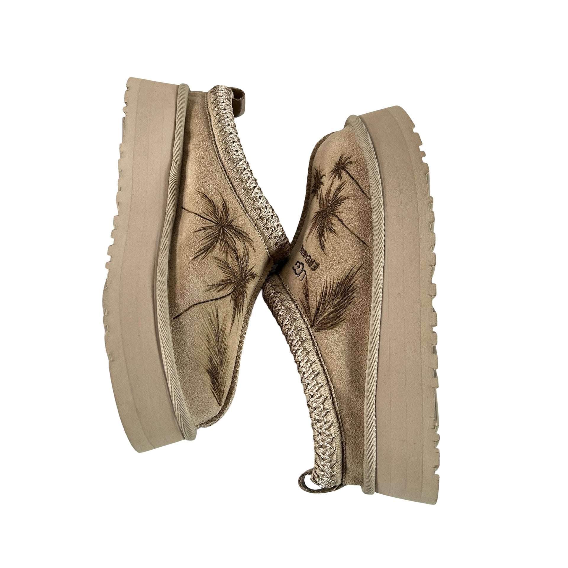 JonBoy x UGG Tazz Slipper Mustard Seed Erewhon Palm Trees (Women's