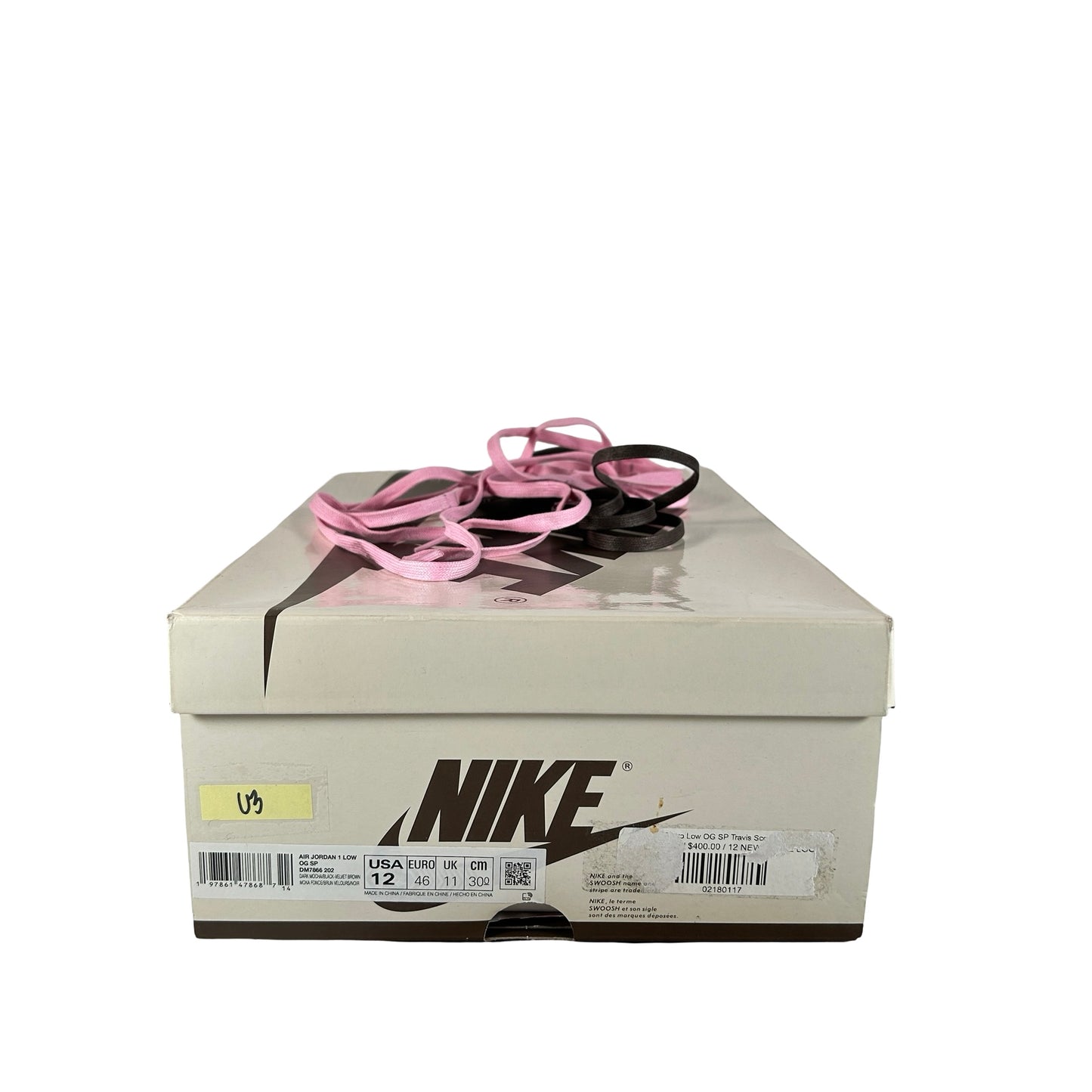 DM7866 202 Jordan 1 Retro Low OG SP Travis Scott Velvet Brown [USED] - 12 M (Used3)