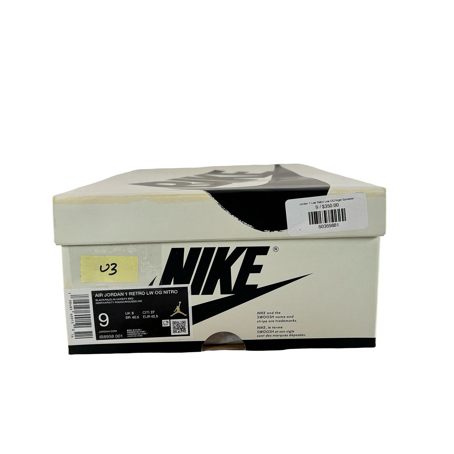 IB8958 001 Jordan 1 Retro Low OG Nigel Sylvester Nitro Better With Time [USED] - 9 M (Used3)