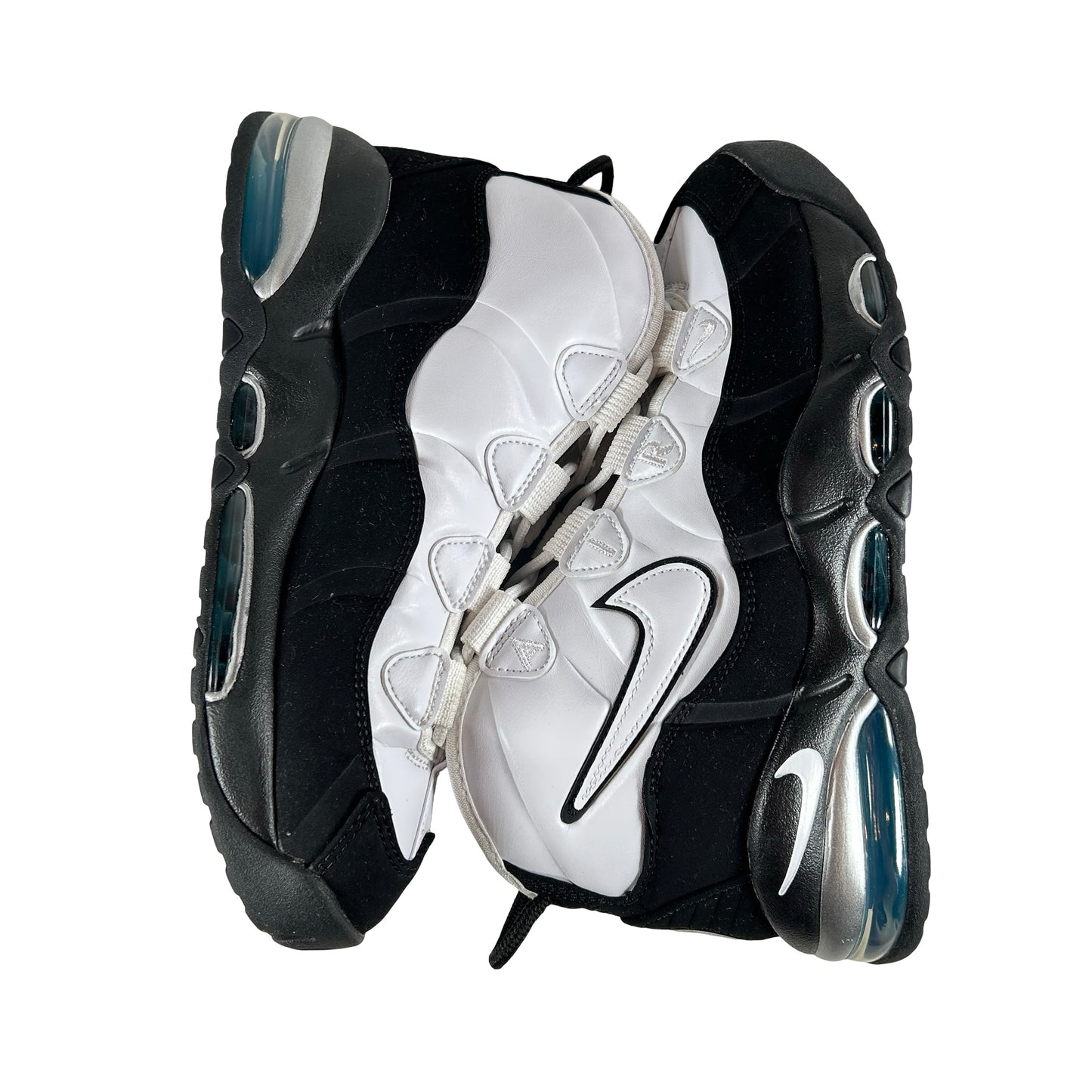 311090 100 Nike Air Max Uptempo 95 White Black Teal [USED] - 8 M (Used)