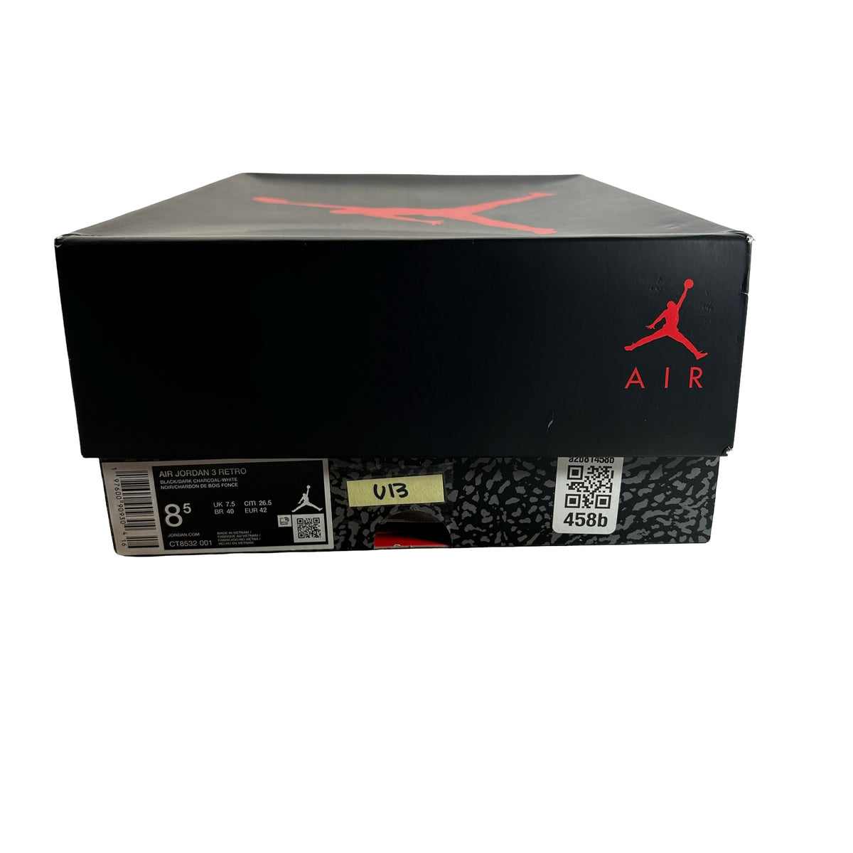 CT8532 001 Jordan 3 Retro Black Cat (2025) [USED] - 8.5 M (Used13)