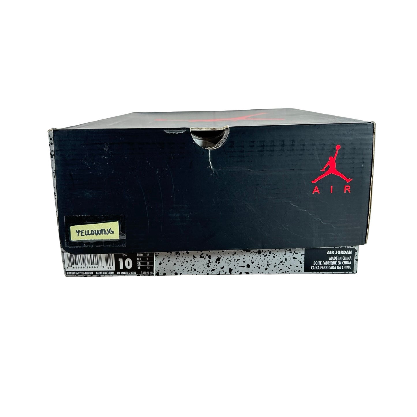 136027 405 Jordan 5 Retro Pre-Grape - 10 M (Yellowing)