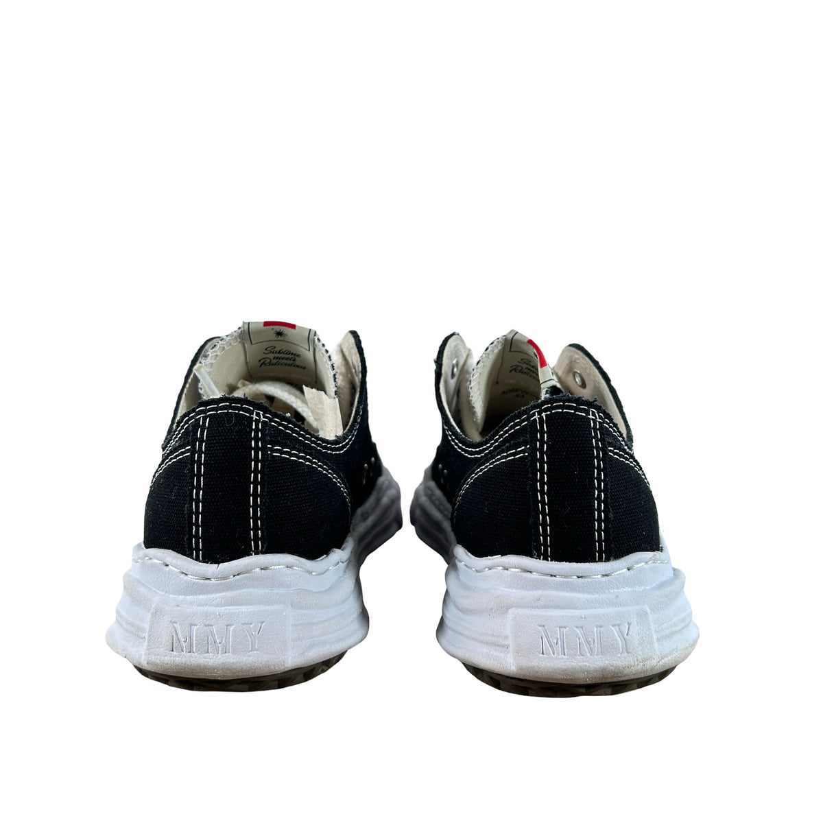 AO5FW702 Maison Mihara Yasuhiro Hank OG Sole Canvas Low Black [USED] - 43 EU / 10 M (Used)