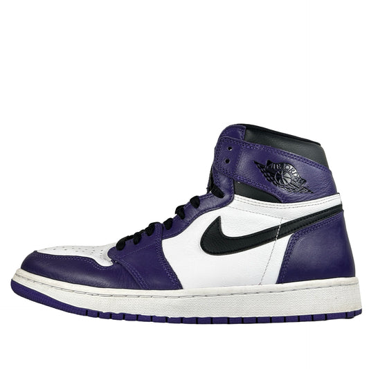 555088 500 Jordan 1 Court Purple [USED] - 10.5 M (Used) (No Box2)