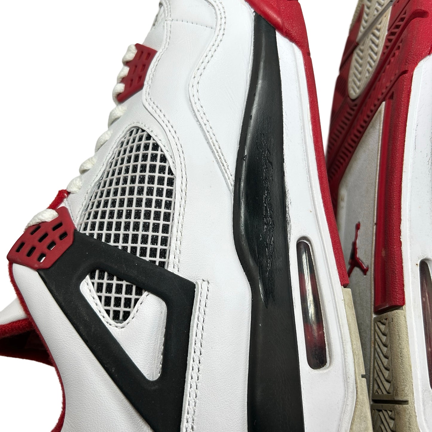 308497 110 Jordan 4 Retro Fire Red (2012) [USED] - 11 M (Used)