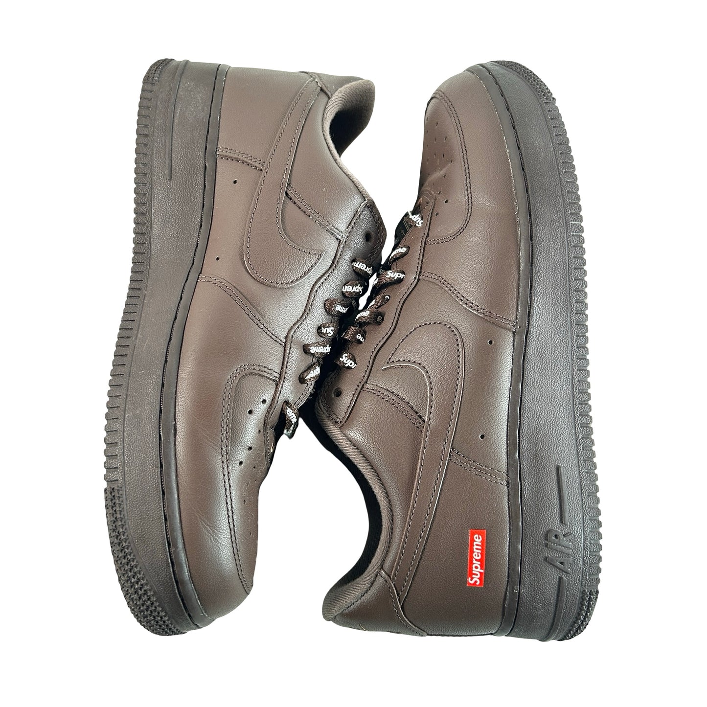 CU9225 200 Nike Air Force 1 Low Supreme Baroque Brown [USED] - 9.5 M (Used) (No Box)