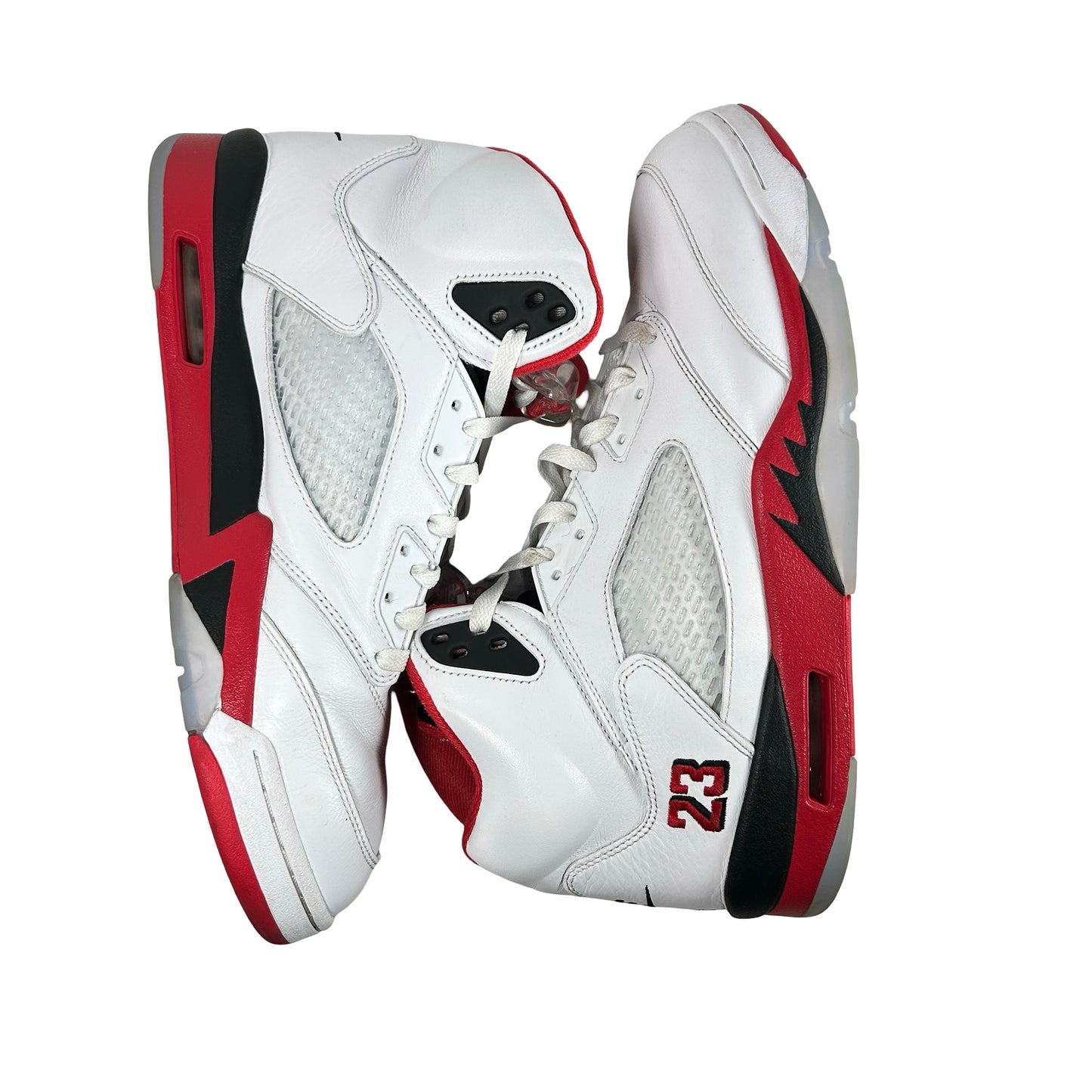 HQ7978 101 Jordan 5 Retro Fire Red Black Tongue (2025) [USED] - 13 M (Used)