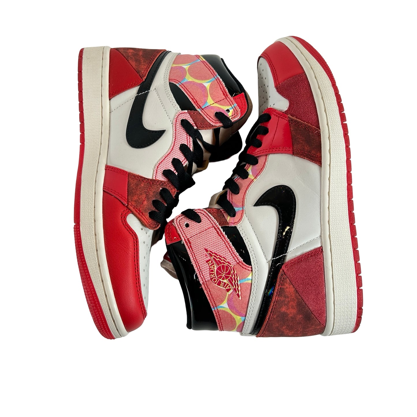 DV1748 601 Jordan 1 Retro High OG Spider-Man Across the Spider-Verse [USED] - 9 M (Used)