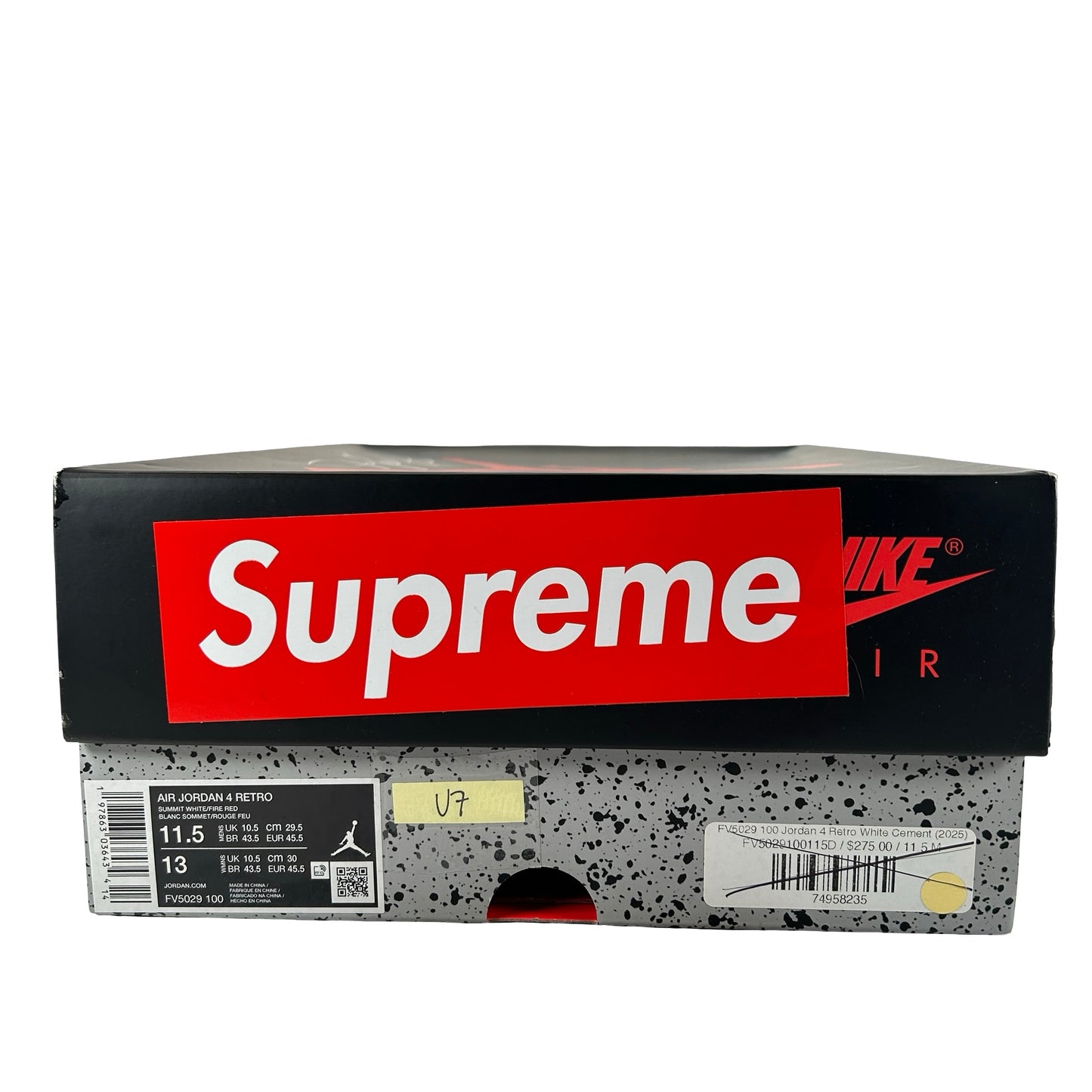 FV5029 100 Jordan 4 Retro White Cement (2025) [USED] - 11.5 M (Used7)