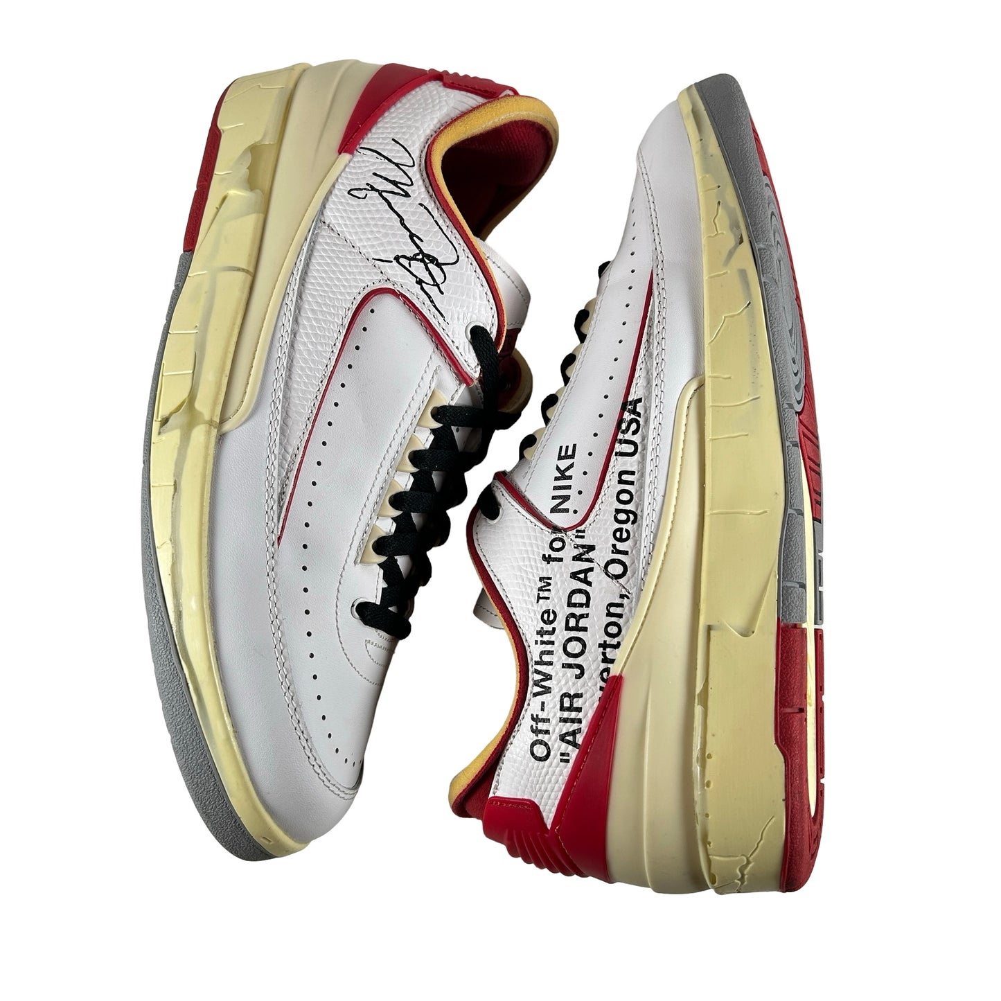 DJ4375 106 Jordan 2 Retro Low SP Off-White White Red [USED] - 10.5 M (Used2)