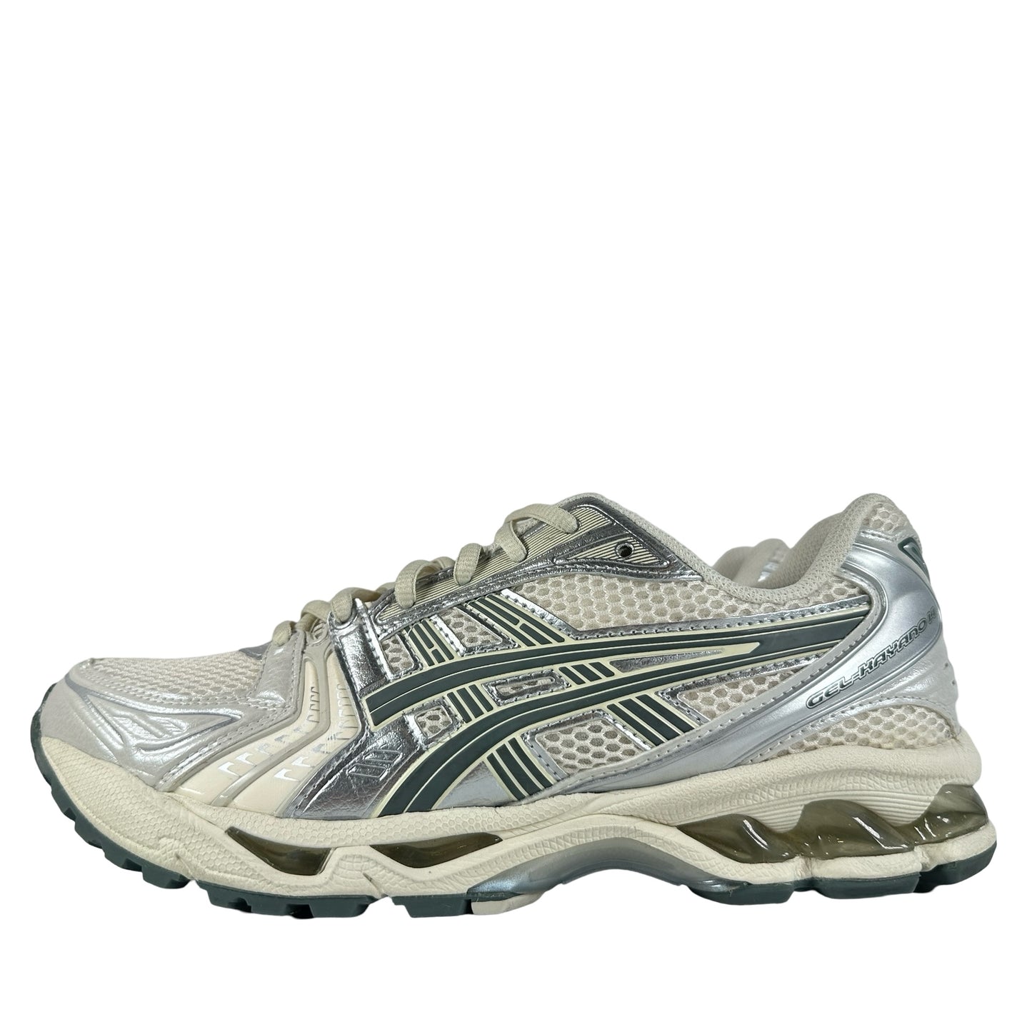 1201A019 200 ASICS Gel-Kayano 14 Birch Dark Pewter [USED] - 8 M (Used)