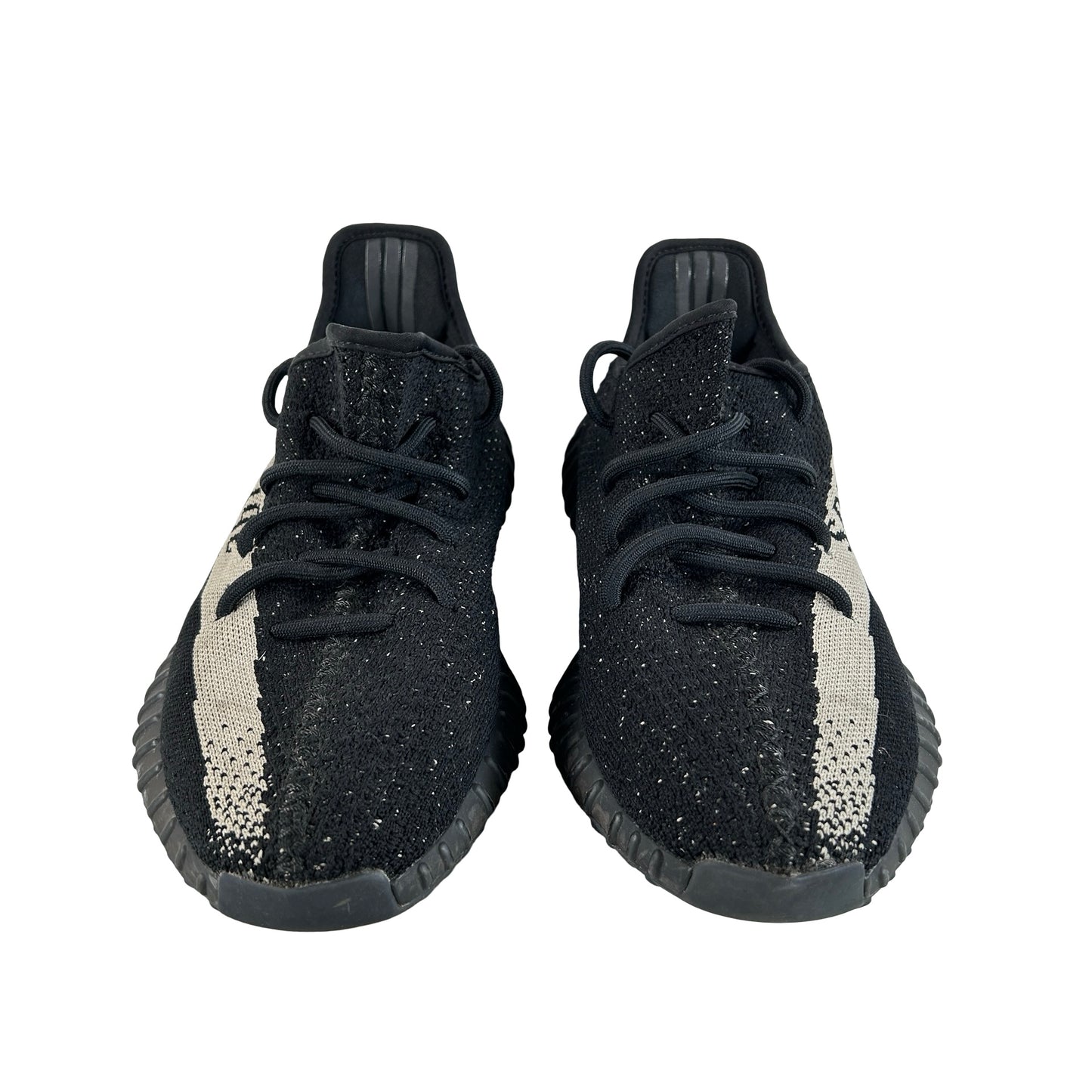 BY1604 Adidas Yeezy Boost 350 V2 Core Black White [USED] - 10 M (Used2) (No Box)