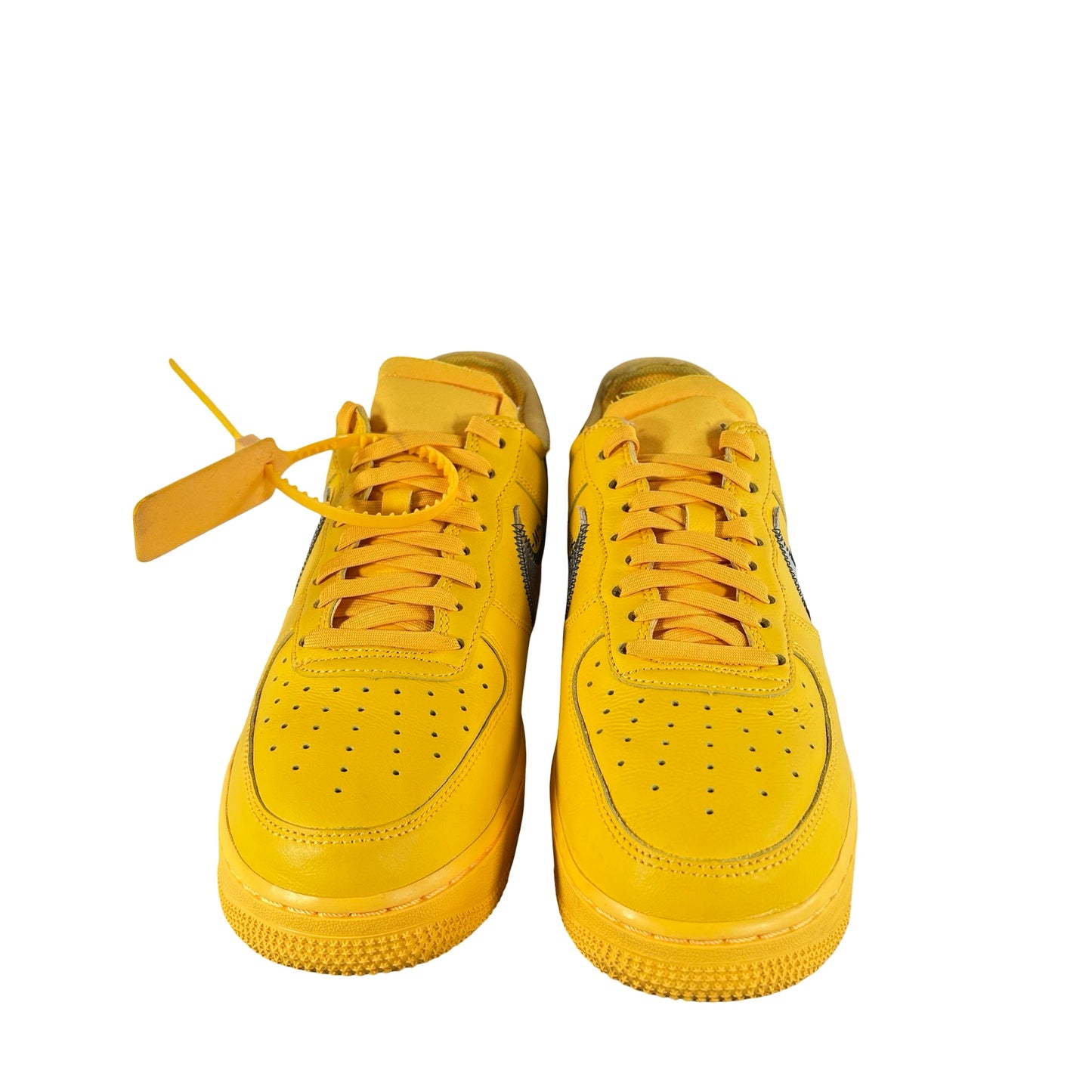 DD1876 700 Nike Air Force 1 Low Off-White ICA University Gold [USED] - 8.5 M (Used) (No Box)