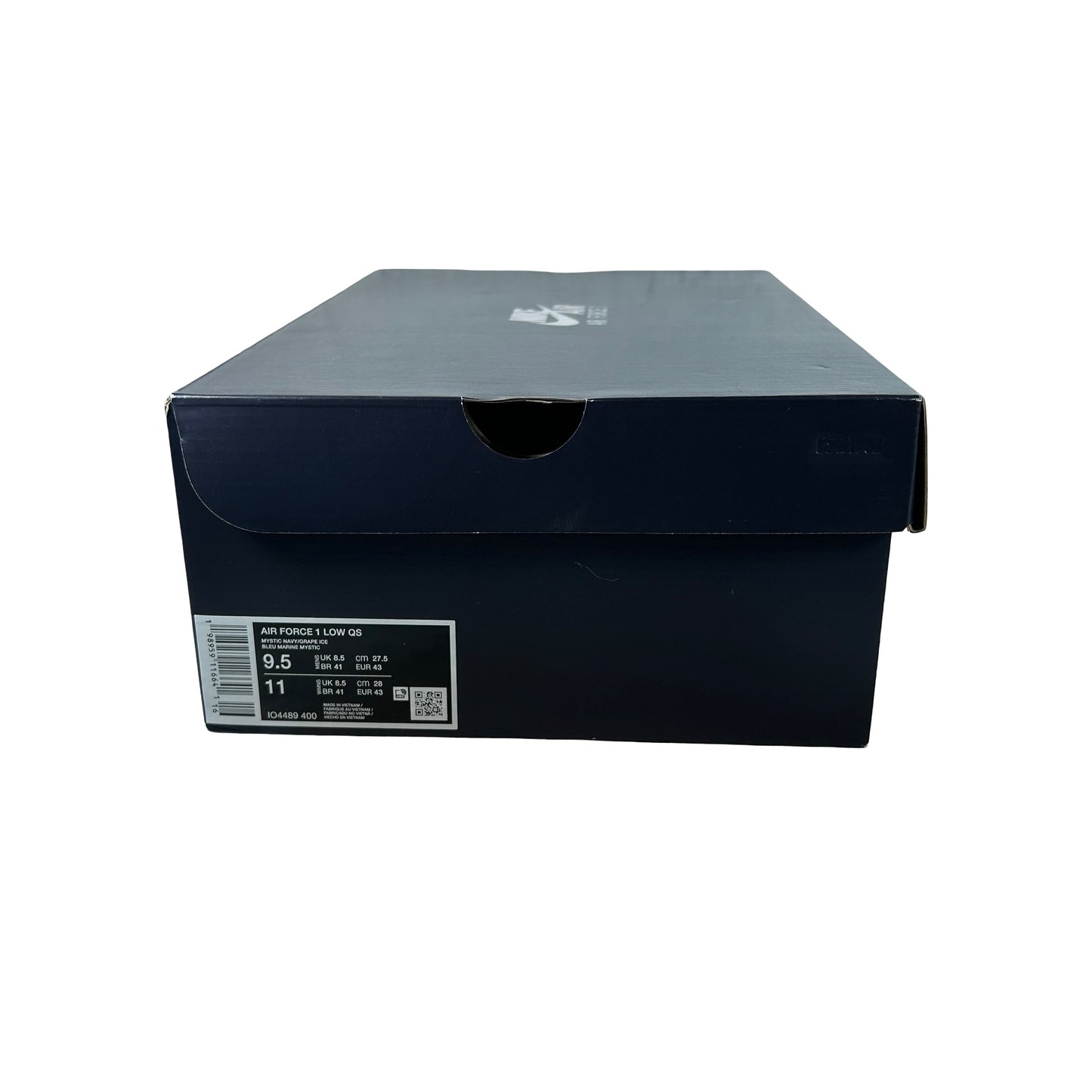 IO4489 400 Nike Air Force 1 Low Patent Leather Mystic Navy Grape Ice [USED] - 9.5 M (Used)