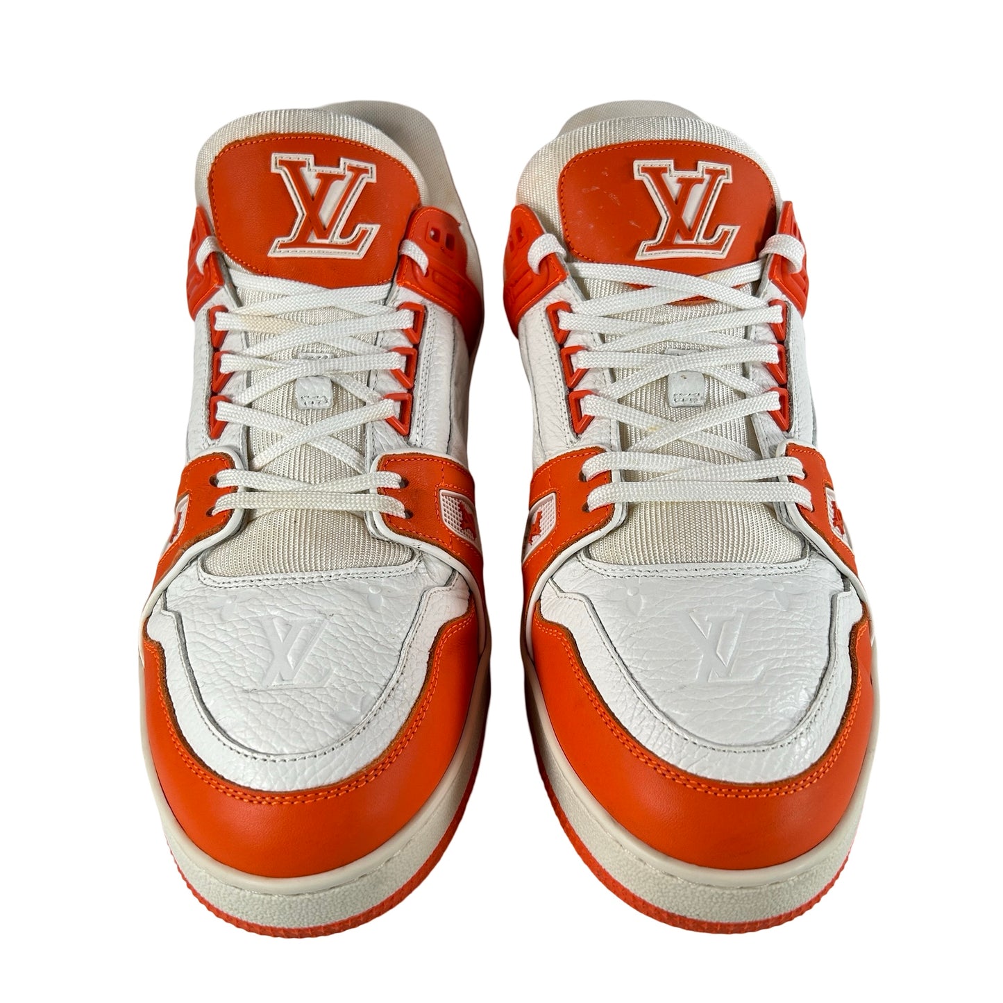 1A811P / 1A811N Louis Vuitton LV Trainer Orange [USED] - LV 10 (US 11) (Used)