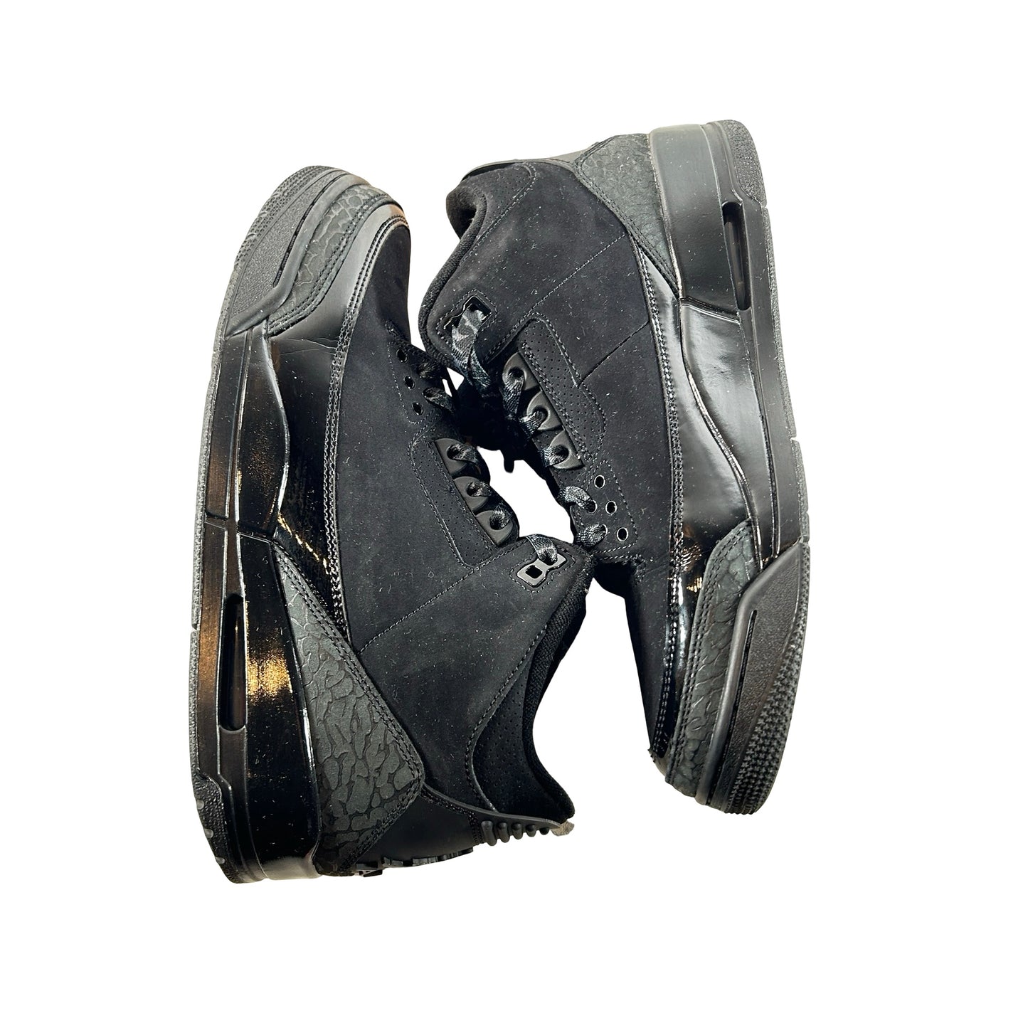 CT8532 001 Jordan 3 Retro Black Cat (2025) [USED] - 9.5 M (Used) (No Box)