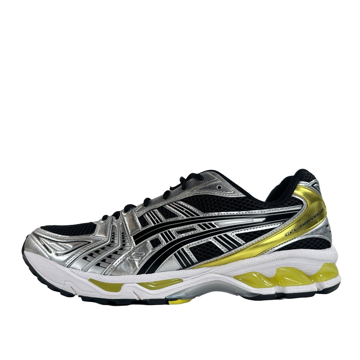 1203A537 001 ASICS Gel-Kayano 14 Black Lemon Spark [USED] - 13 M (Used)