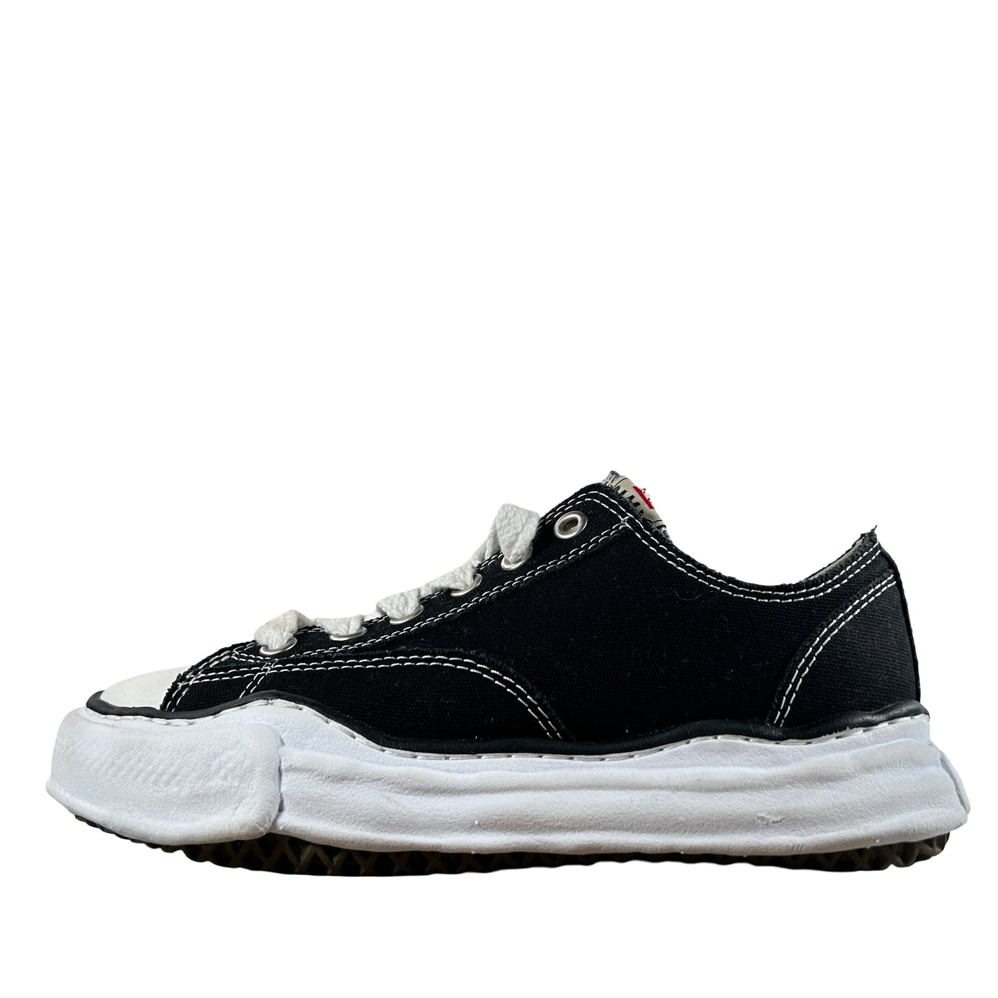 A05FW702 Maison Mihara Yasuhiro Hank OG Sole Canvas Low Black [USED] - EU 40 / US 7 (Used) (No Box)