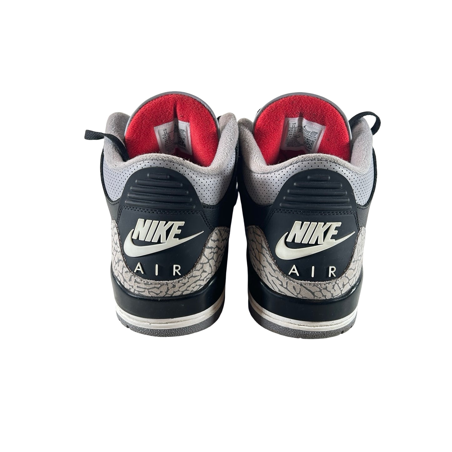 DN3707 010 Jordan 3 Retro Black Cement Reimagined (2024) [USED] - 11 M (Used2) (No Box2)
