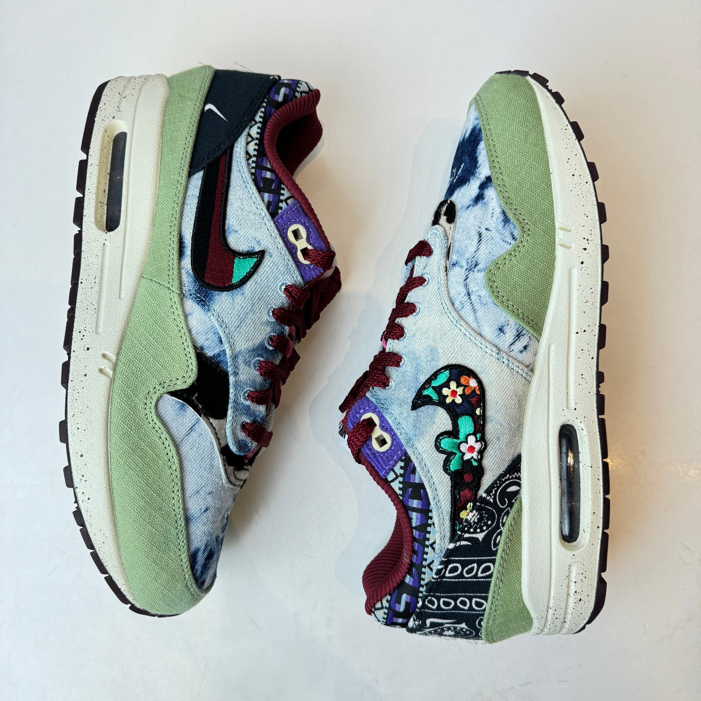 DN1803 300 Nike Air Max 1 Concepts Denim Olive Canvas [USED] - 9 M (Used)