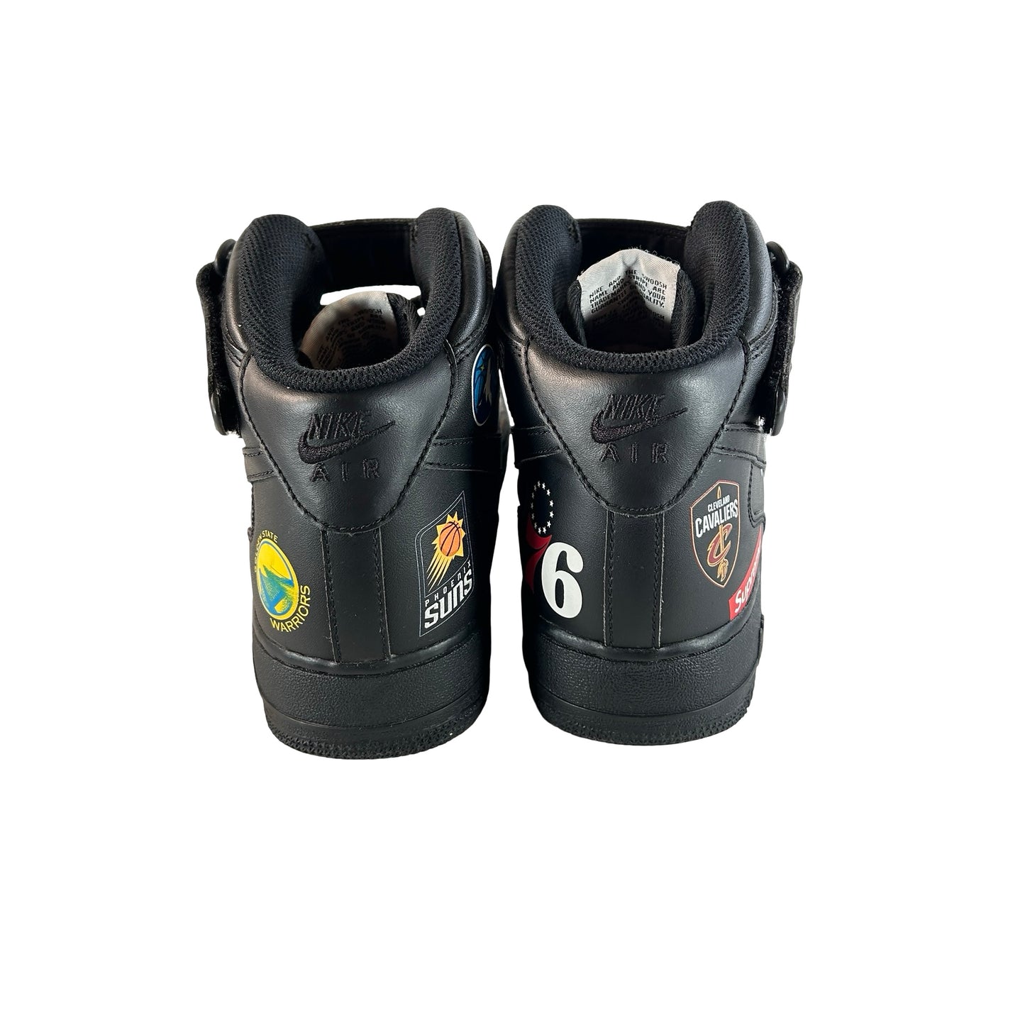 AQ8017 001 Nike Air Force 1 Mid Supreme NBA Black [USED] - 10 M (Used) (No Box)