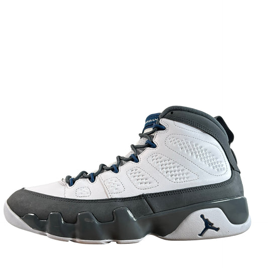HV4794 100 Jordan 9 Retro Flint Grey French Blue (2026) [USED] - 10 M (Used2)