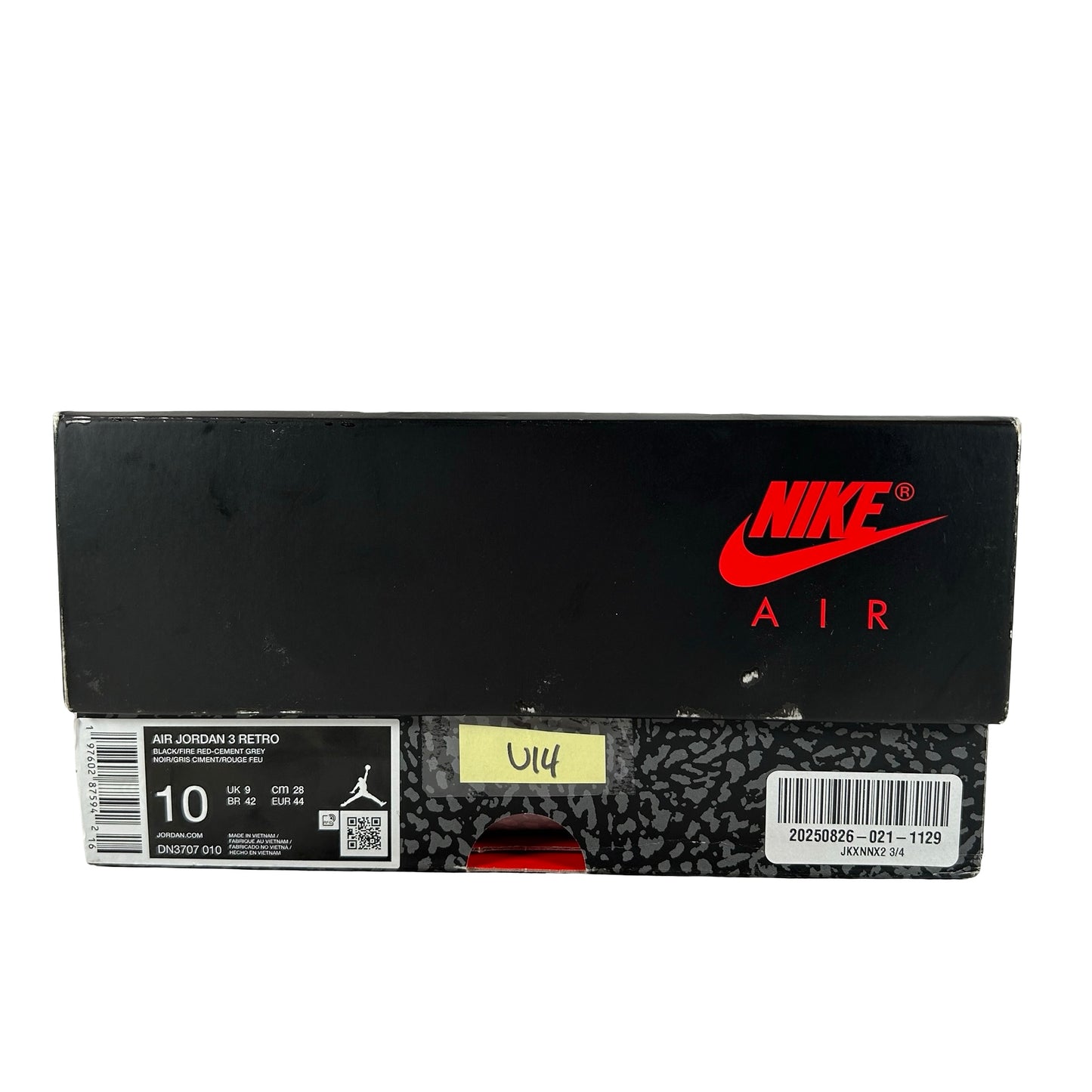 DN3707 010 Jordan 3 Retro Black Cement Reimagined (2024) [USED] - 10 M (Used14)