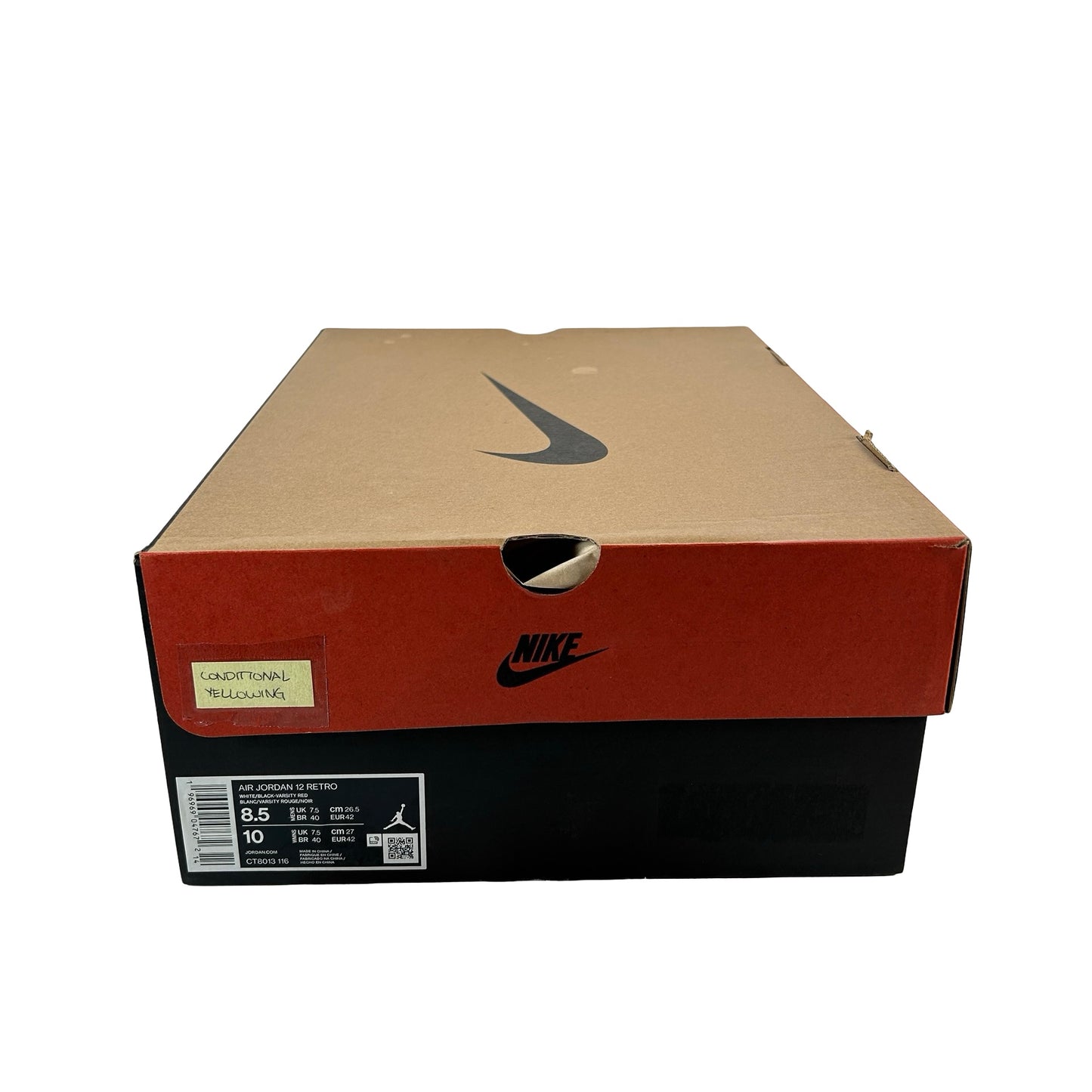 CT8013 116 Jordan 12 Retro Cherry (2023) [CONDITIONAL] - 8.5 M (Yellowing)